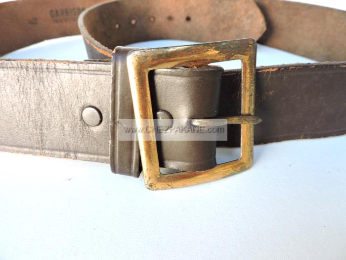 Garrison belt Leather, enlisted man's taille 42