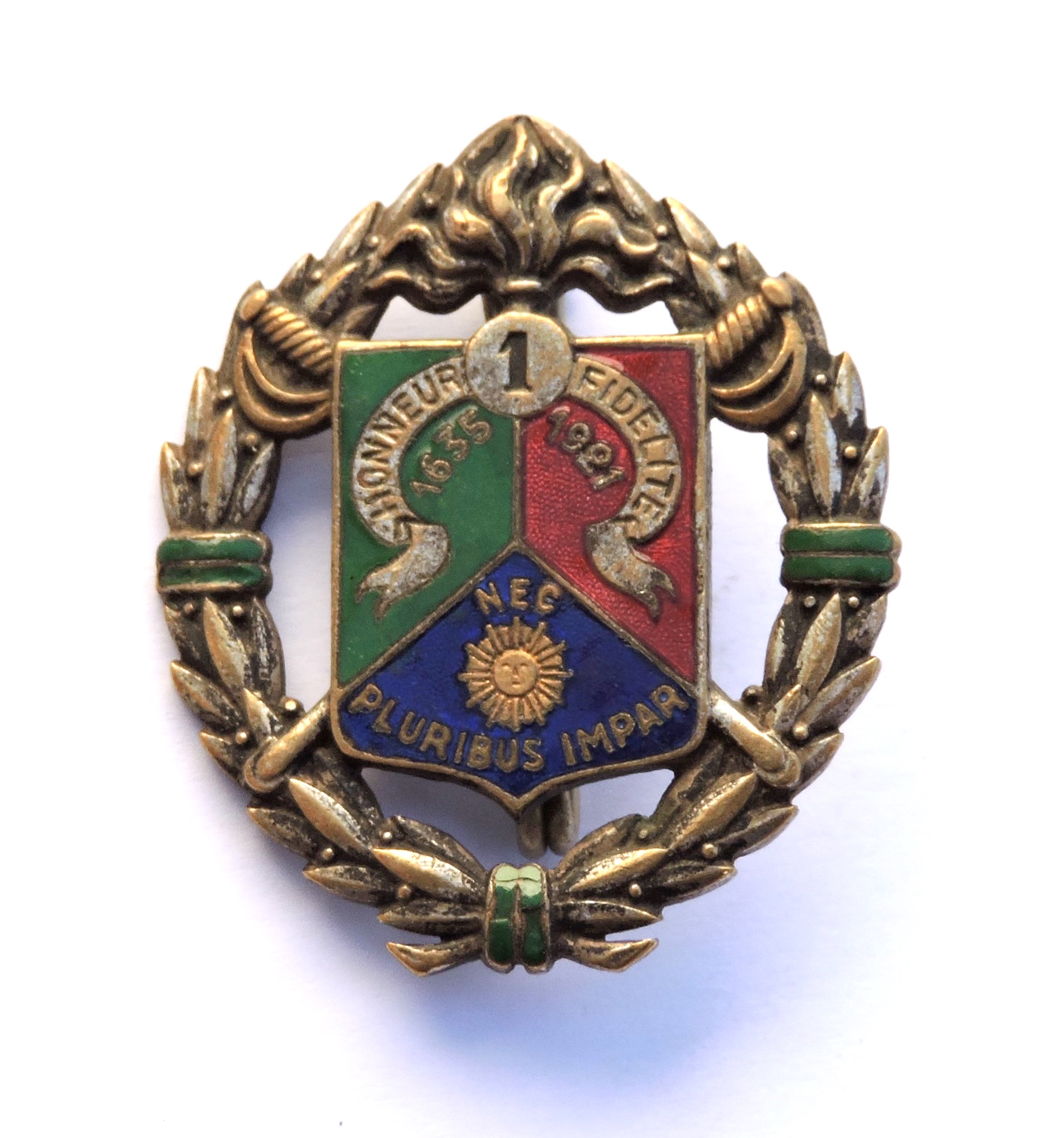 Badge  1&deg; R&eacute;giment etranger de cavalerie ABPD