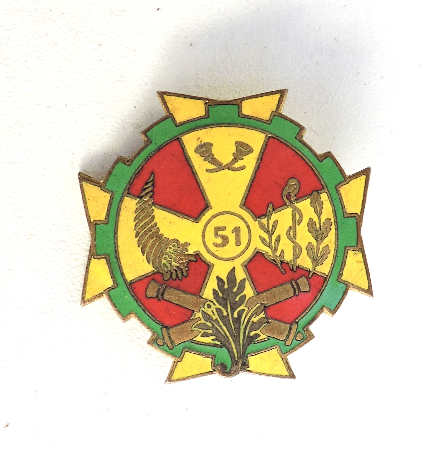 Insigne 51&deg; Bataillon des Services  Drago &eacute;mail