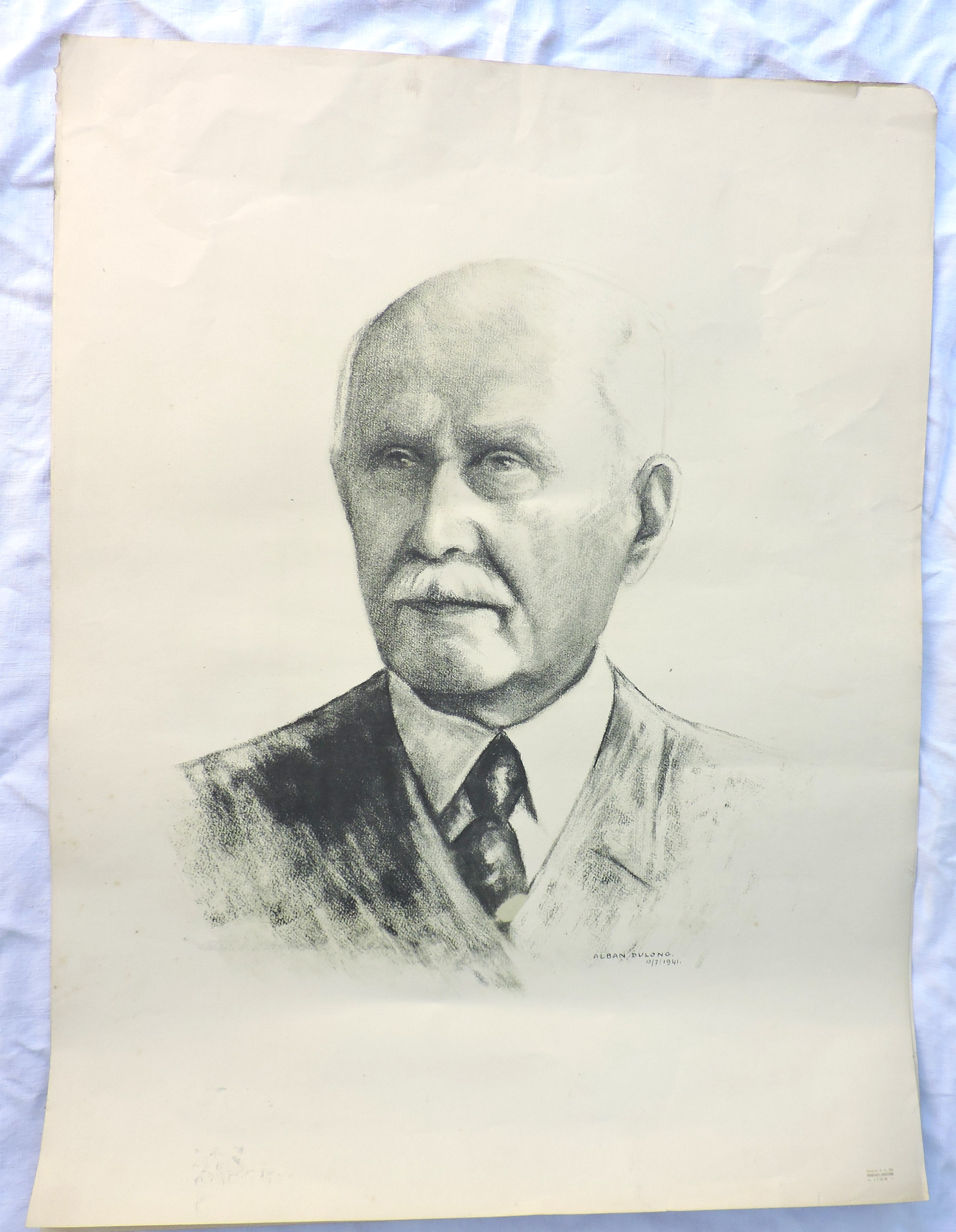 Affiche portrait du Mar&eacute;chal P&eacute;tain par Dulong 1941