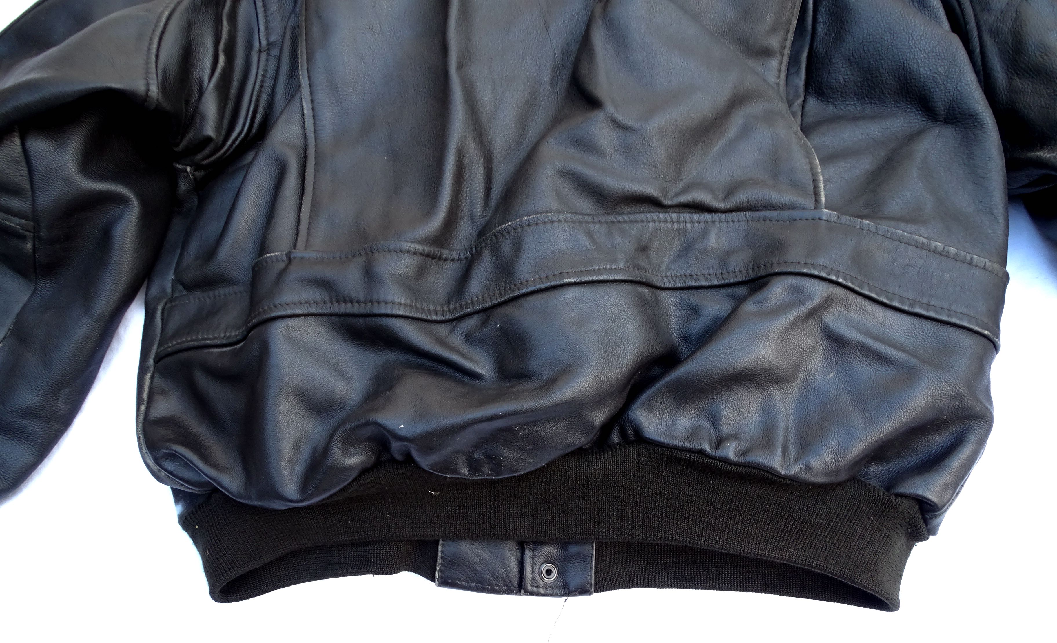 Black Leather jacket Type A2. Size 56