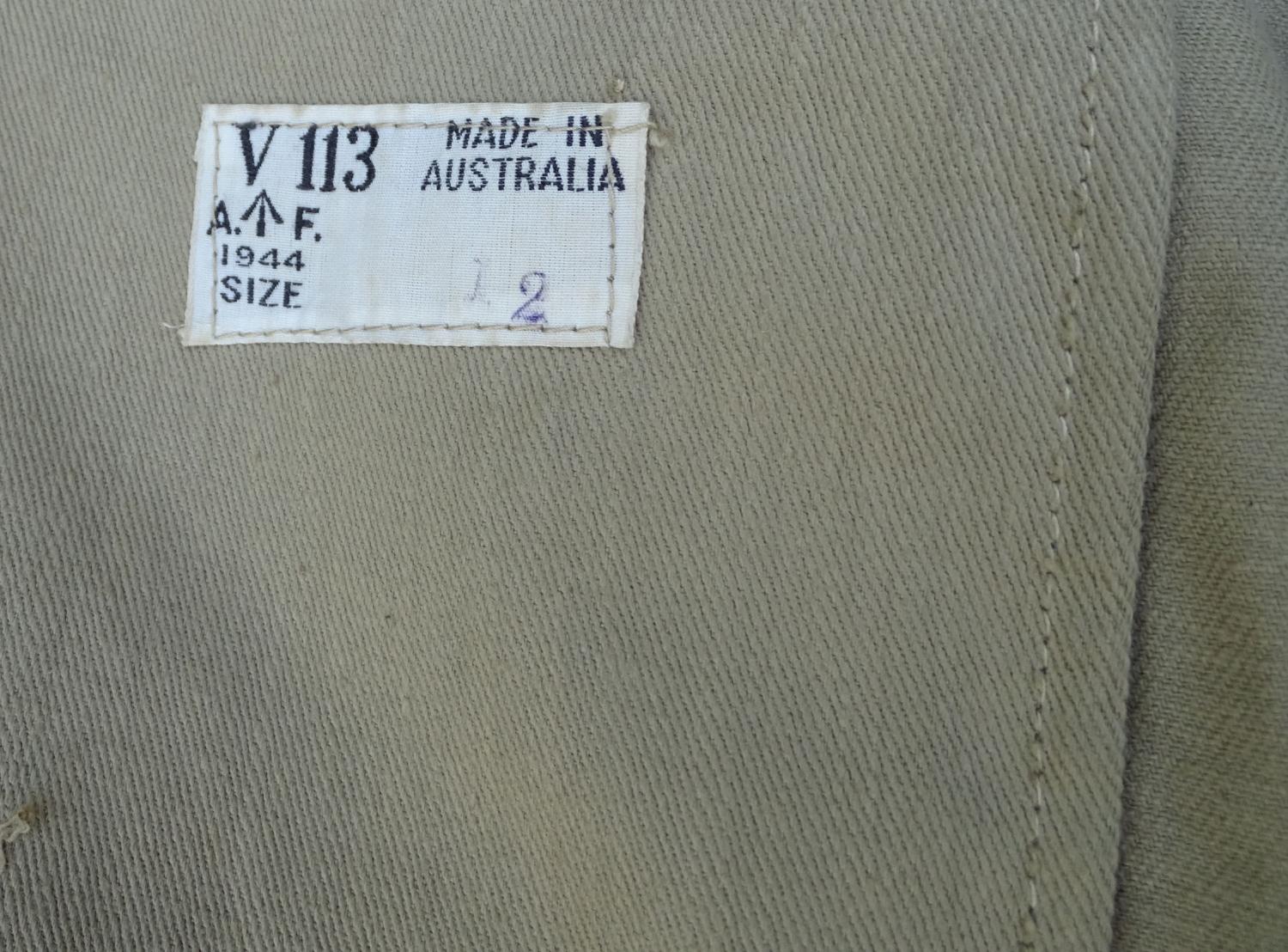 Canvas battledress blouse RAAF 1944