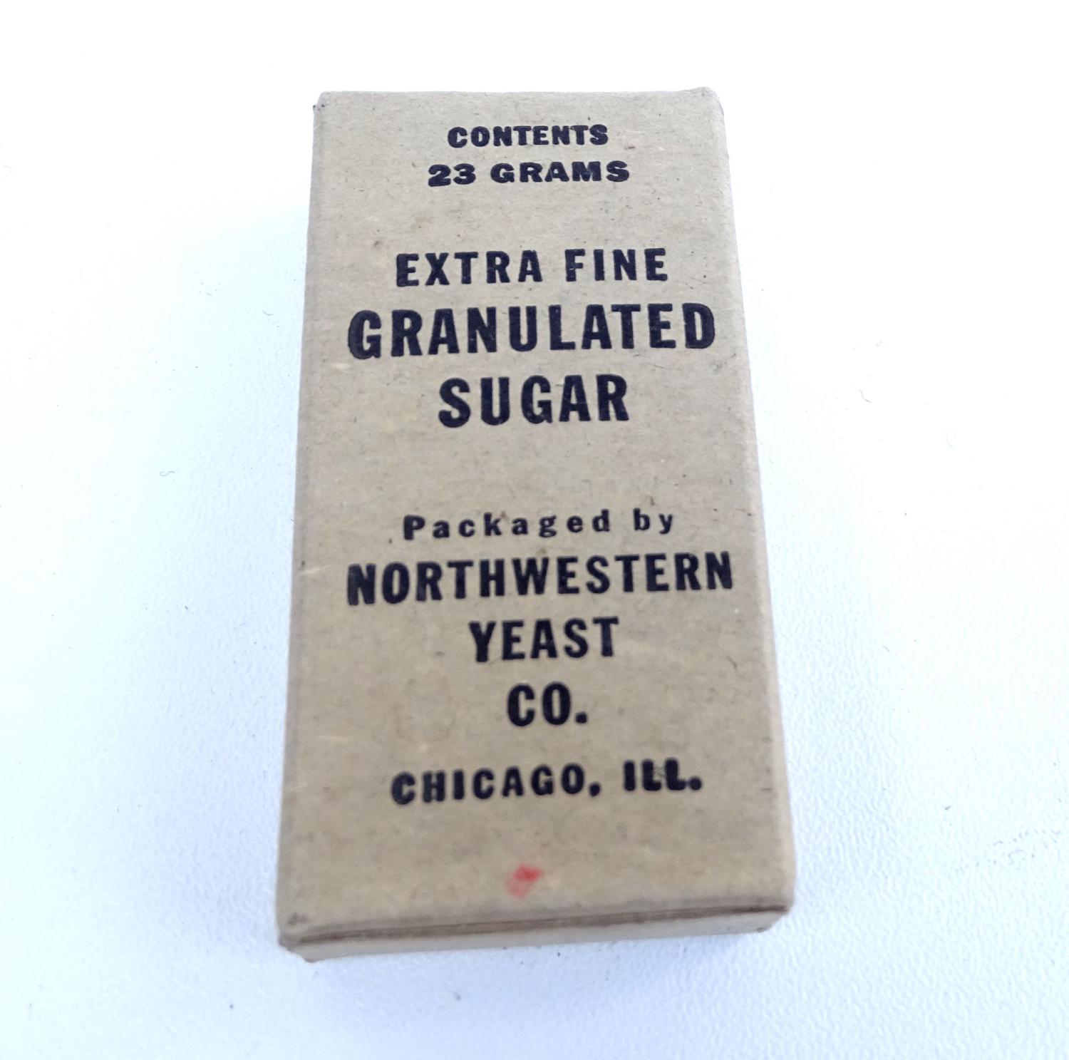 Boite de sucre pour ration  Extra fine granulated sugar