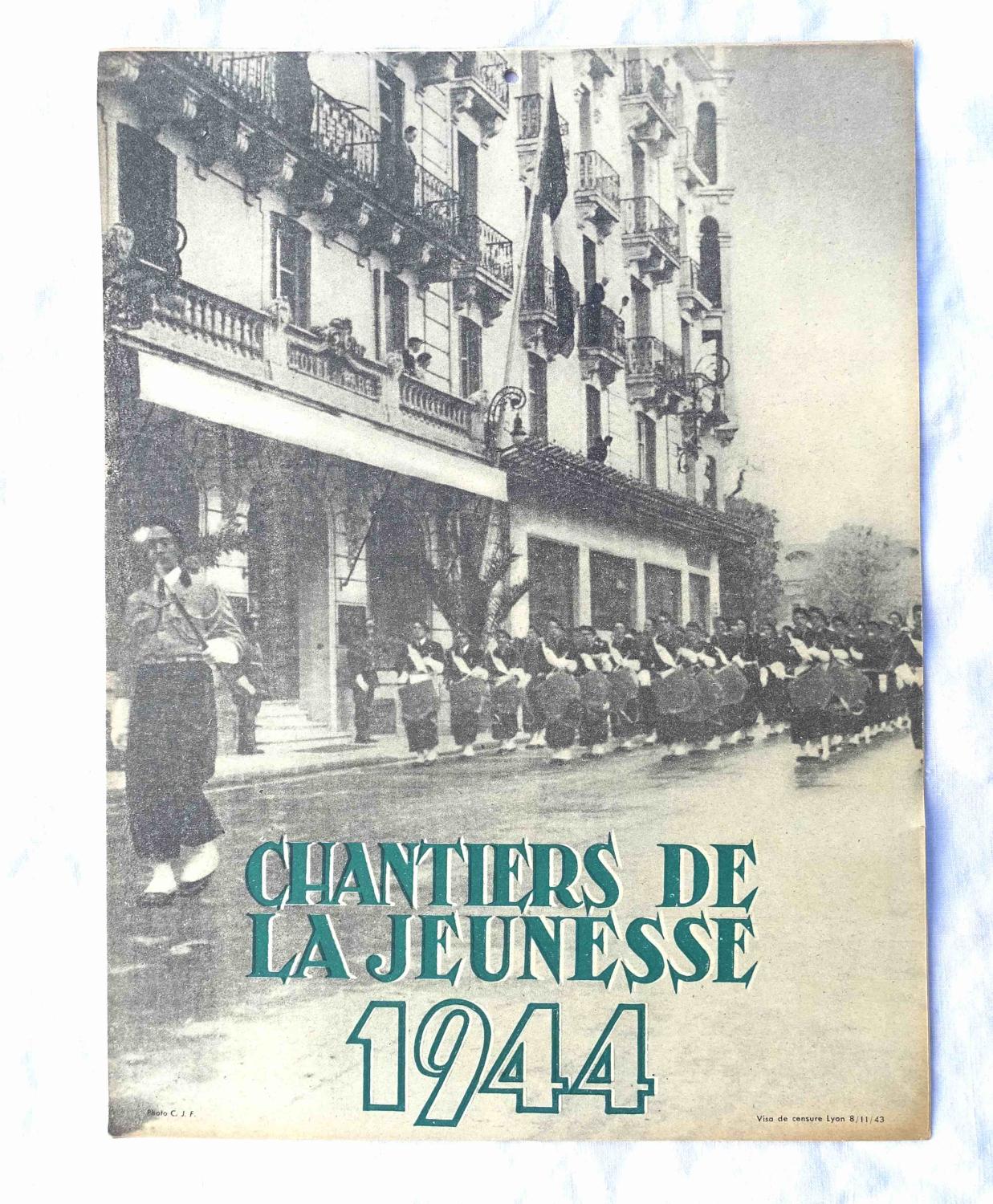 Calendrier des Chantiers de la Jeunesse 1944