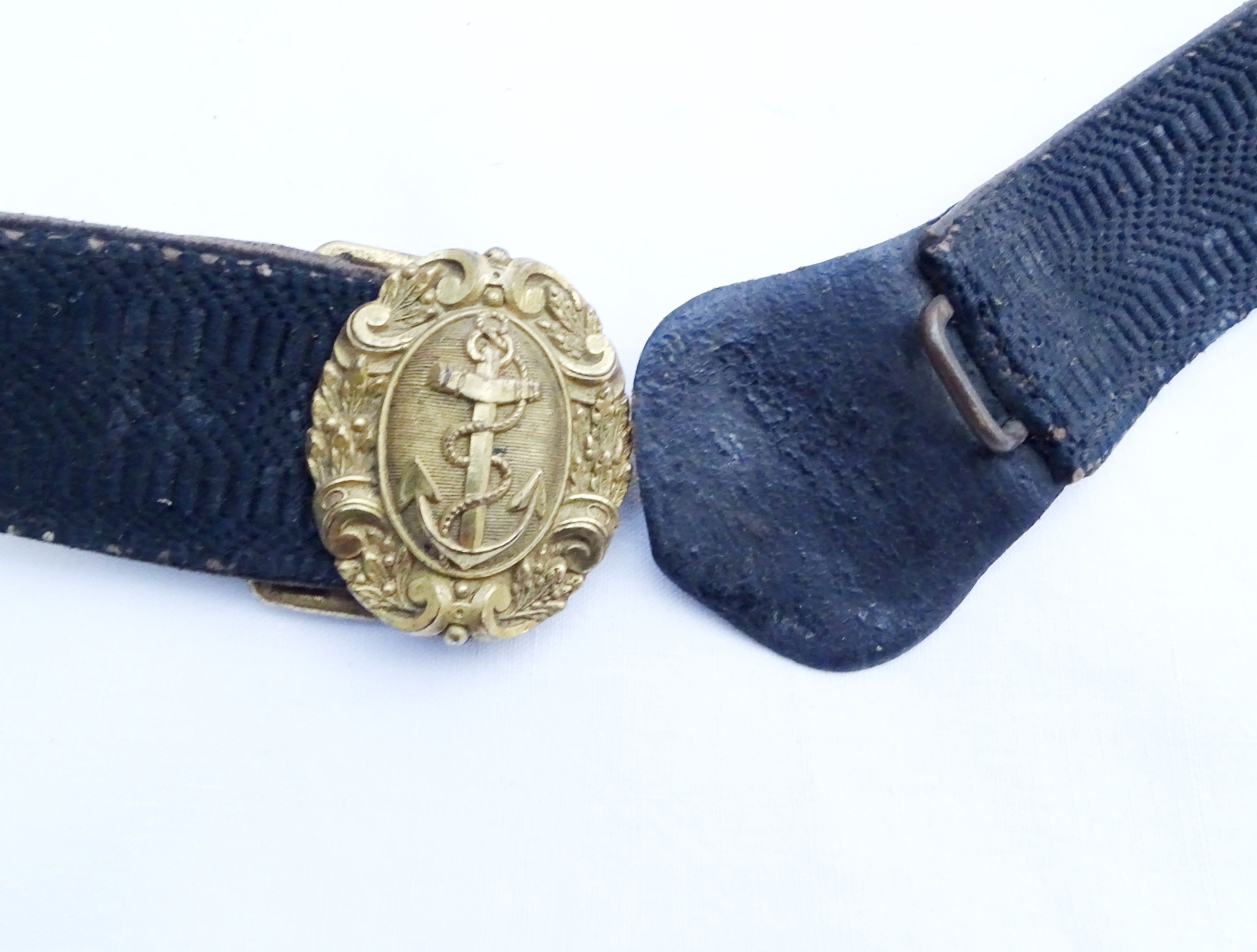 Ceinturon d&#039;officier de marine de Petite Tenue 1902-1912