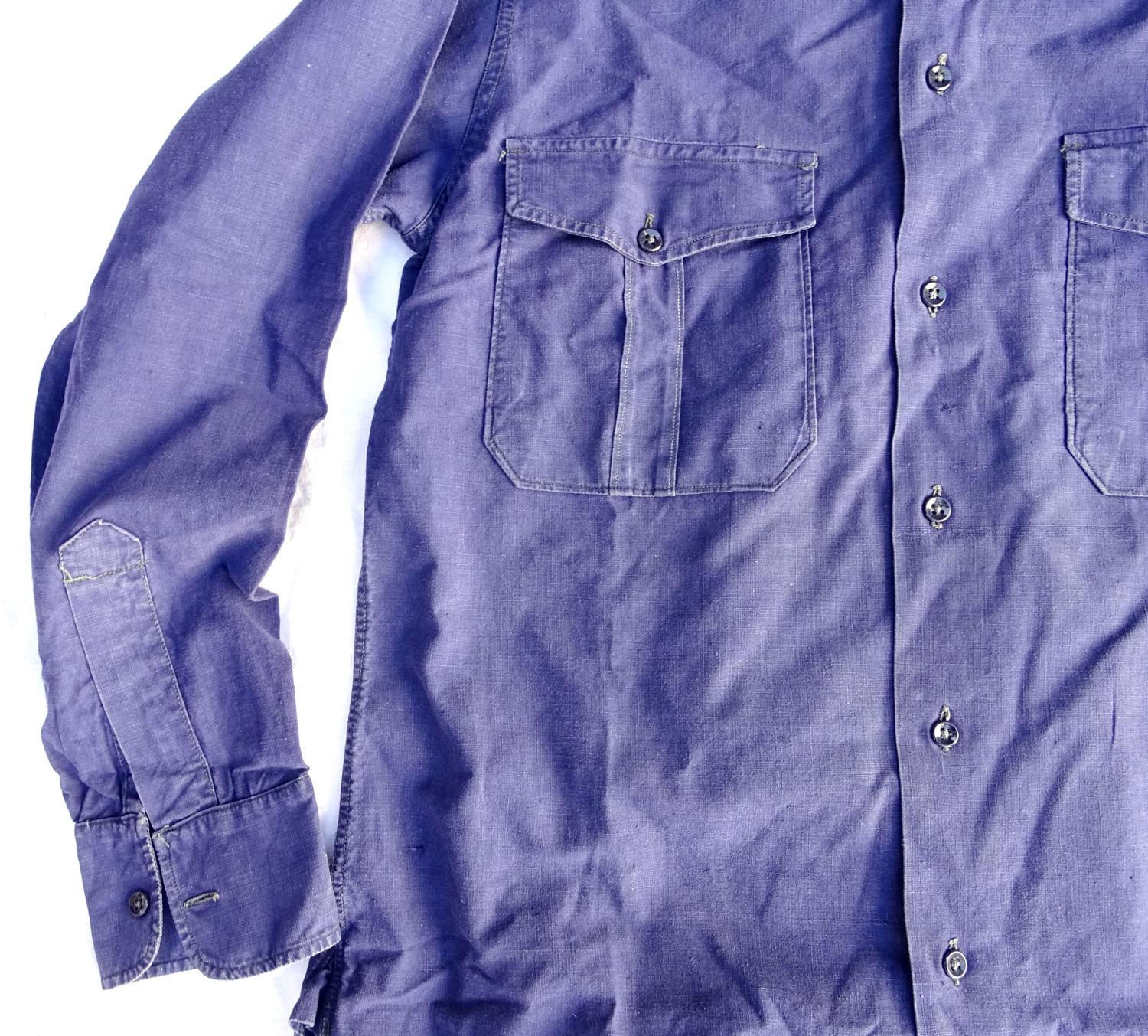 Chemise bleue mod&egrave;le 48 Taille C2 Chasseurs alpins