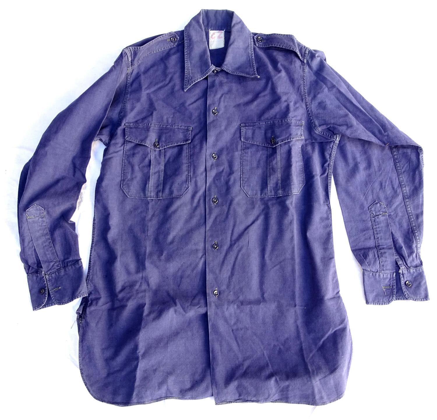 Chemise bleue mod&egrave;le 48 Taille C2 Chasseurs alpins