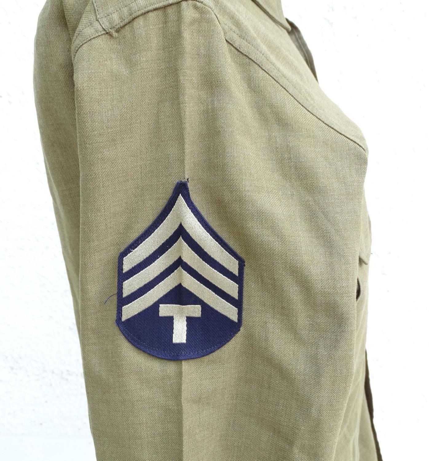 Shirt flannel OD. Technician 4th grade  Eastern Defense Command