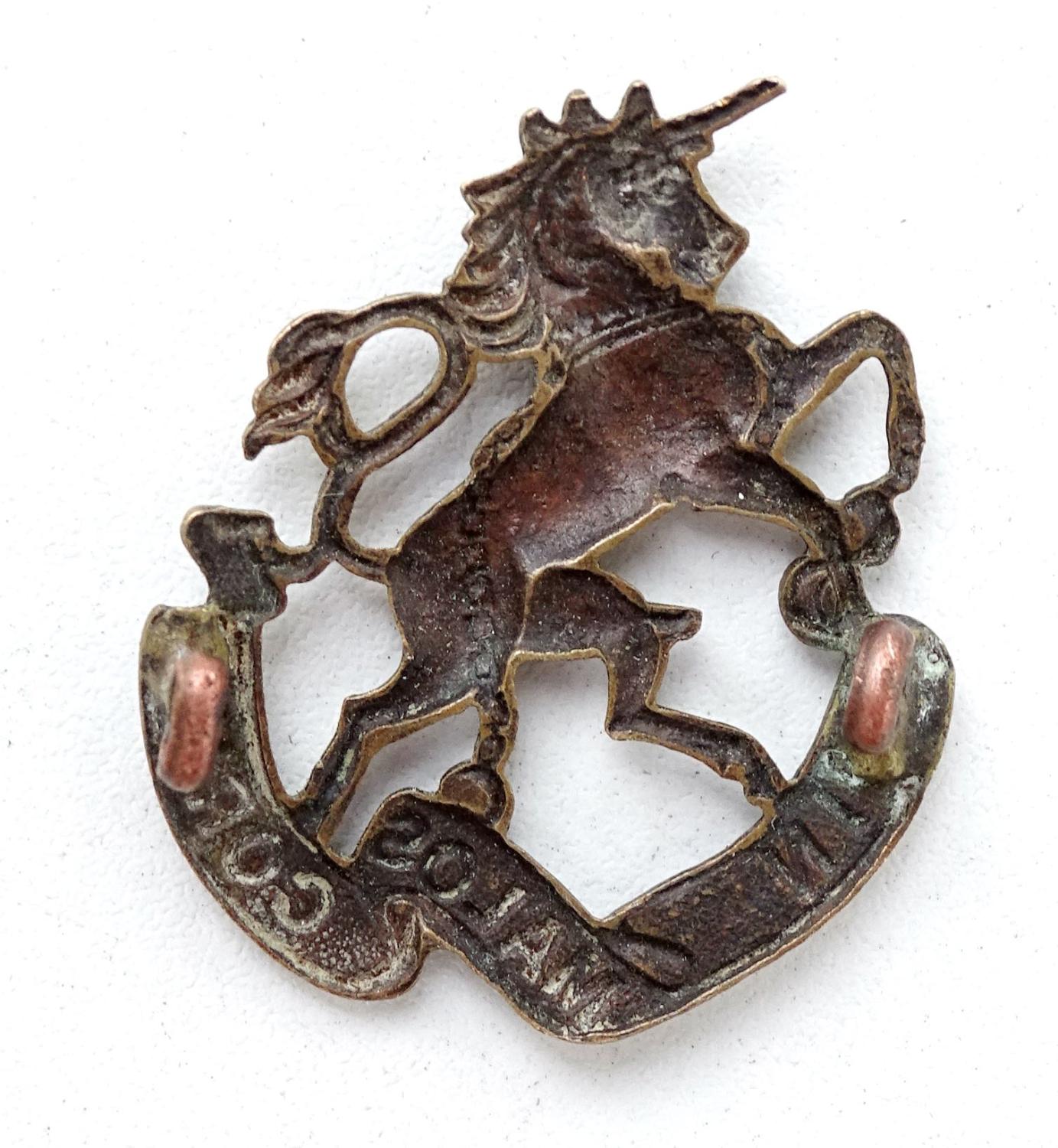 Collar Badge. Canadian  9th Mississauga Horses  WW1