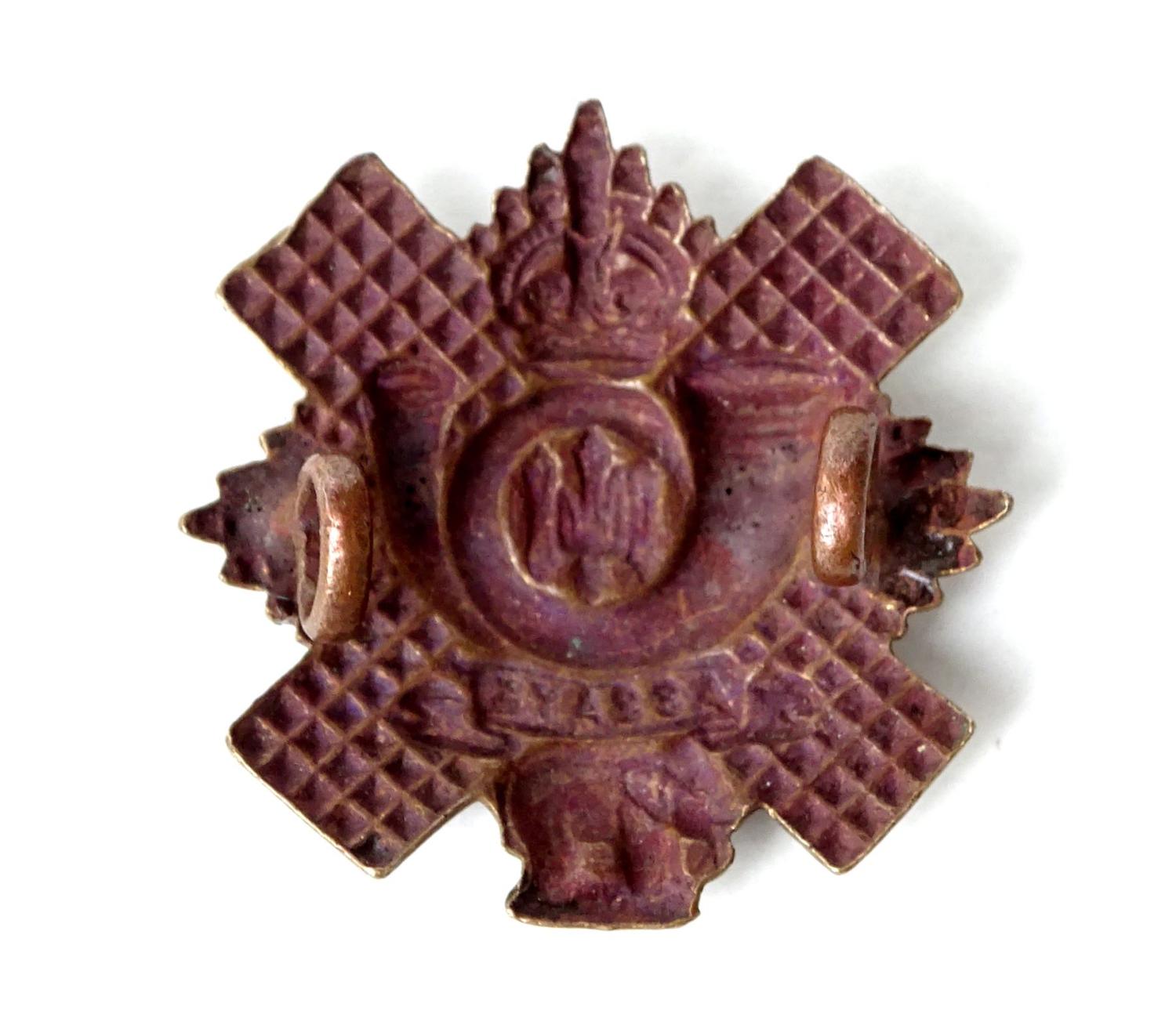 Collar badge  Highland Light Infantry. WW1