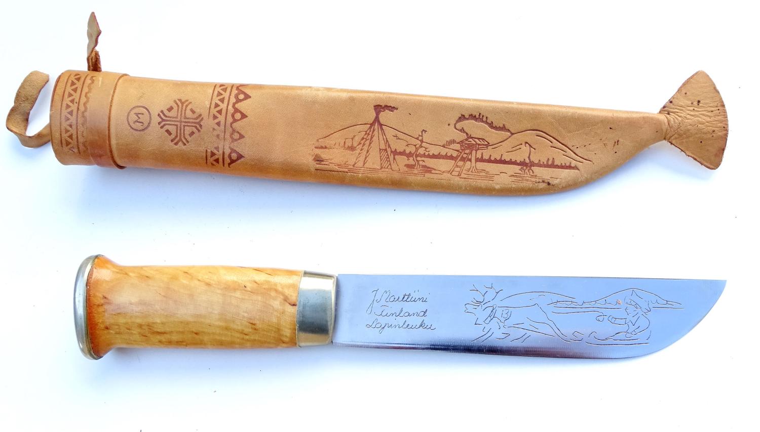 Couteau traditionnel Puko Laponie Fabrication Marttiini Finlande