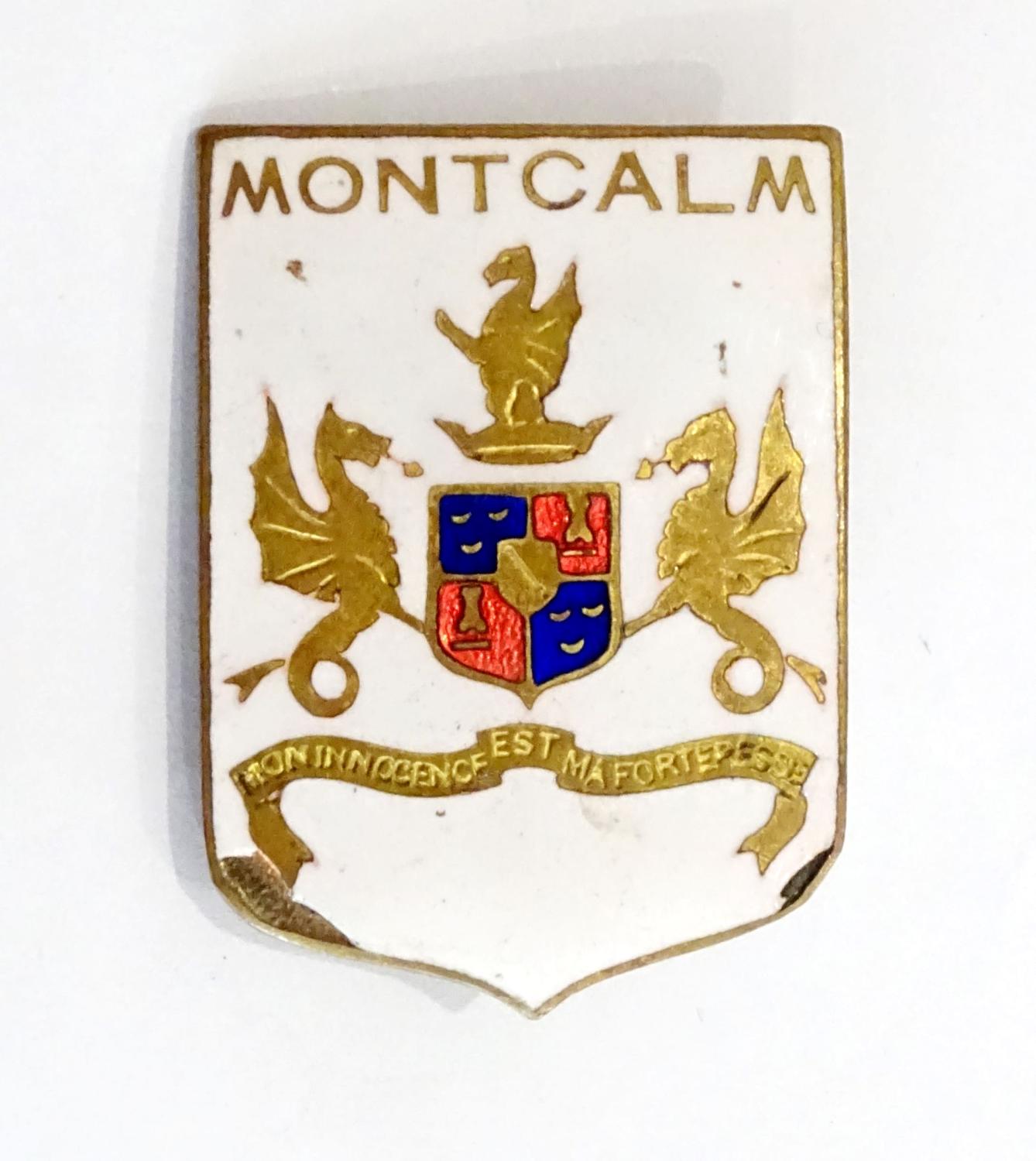 Insigne Croiseur Montcalm Fabrication Cartier, Londres