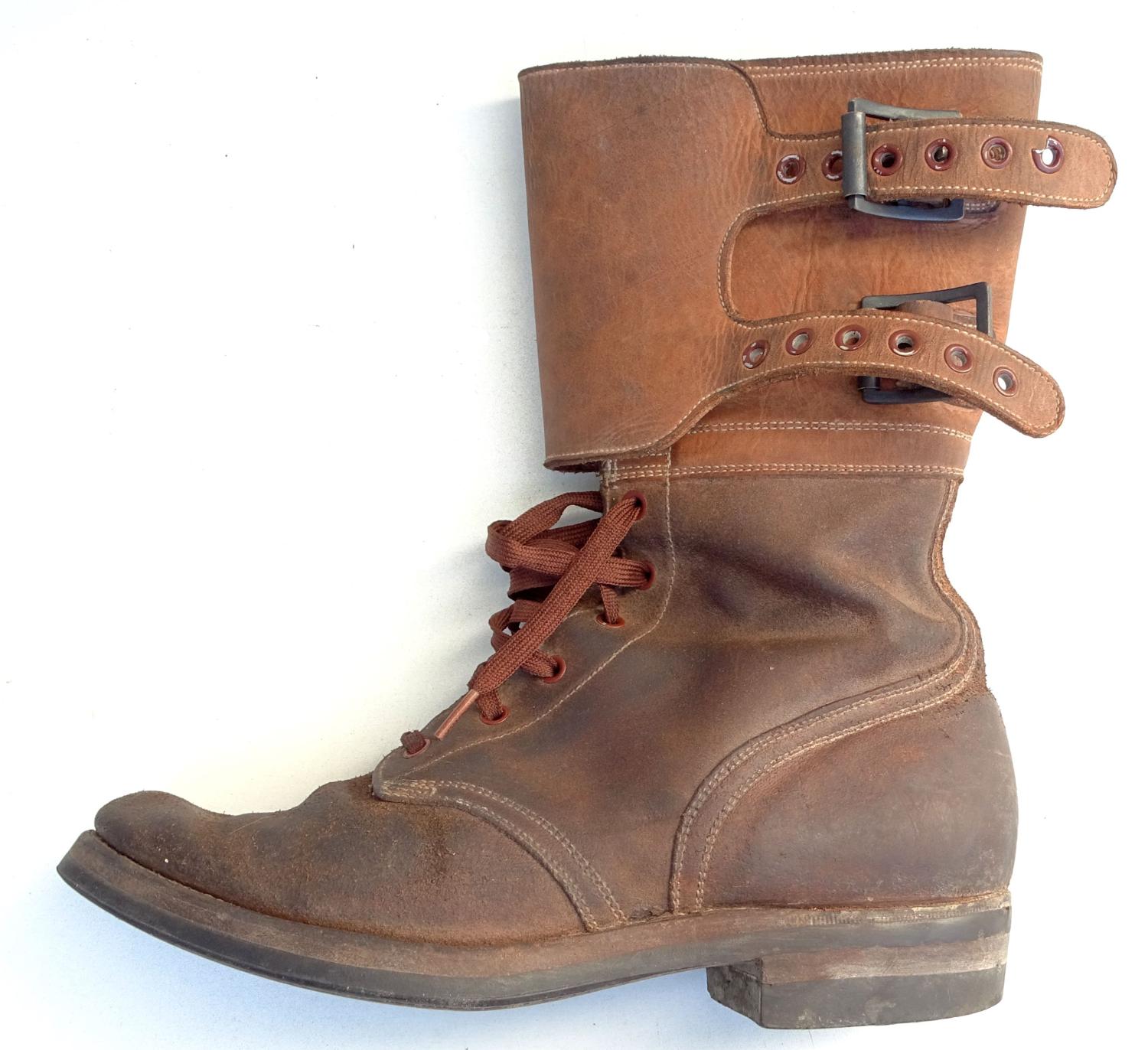 WACS Boots, service, combat women&#039;s. 1944 Size 5 1/2