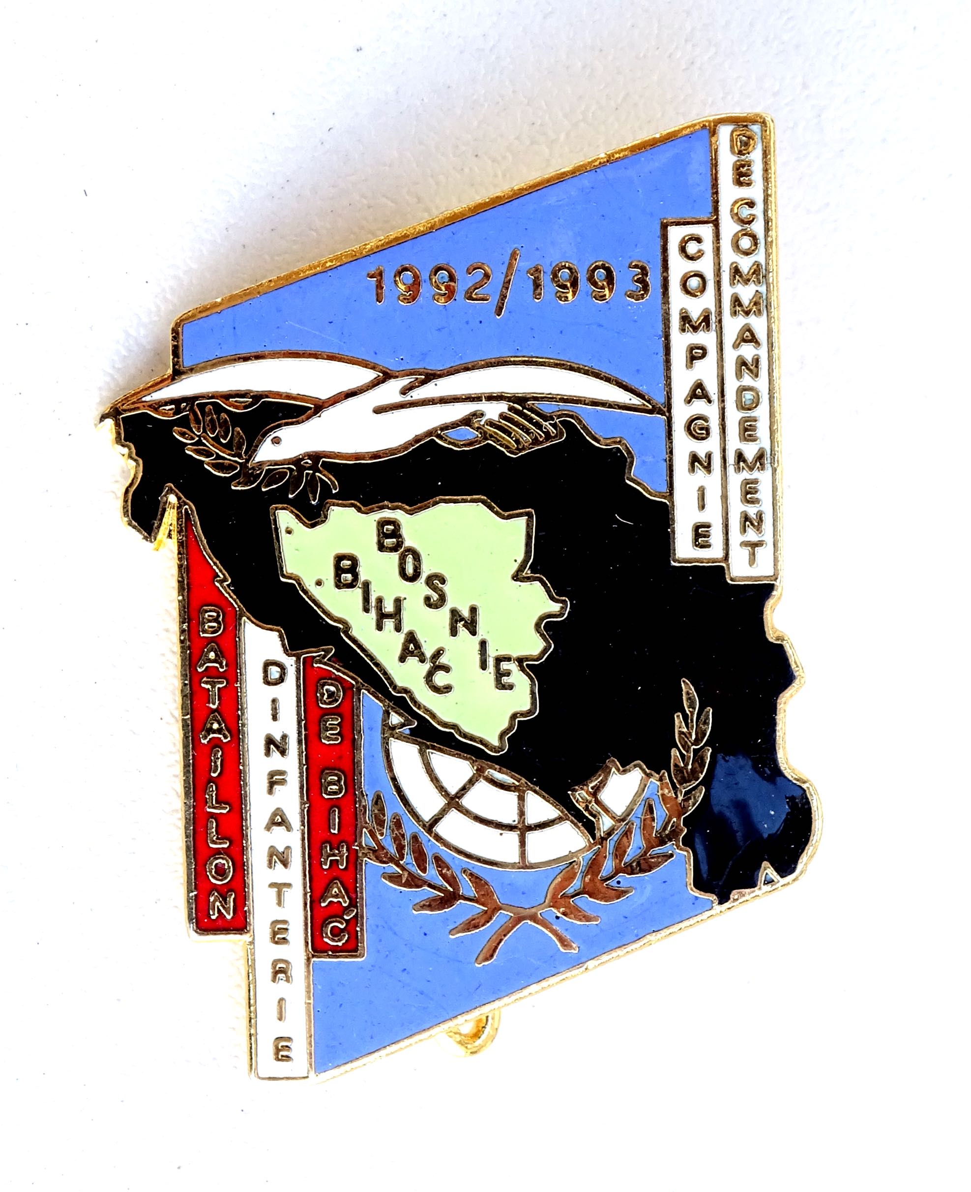 Insigne Bataillon d&#039;Infanterie de Bihac  1992/1993 OPEX  JYS