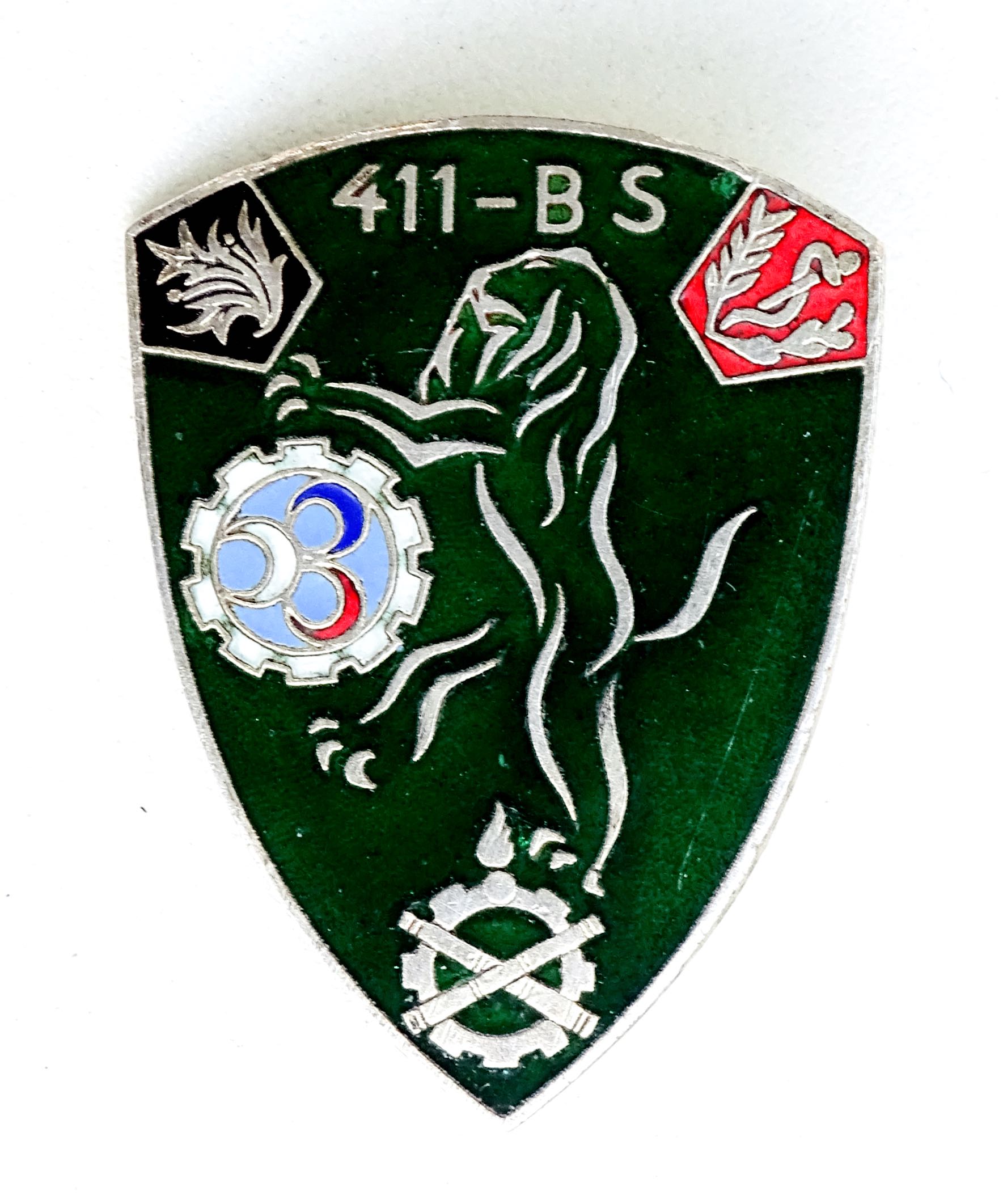 Insigne 411&deg; Bataillon des Services  Arthus Bertrand G.1823