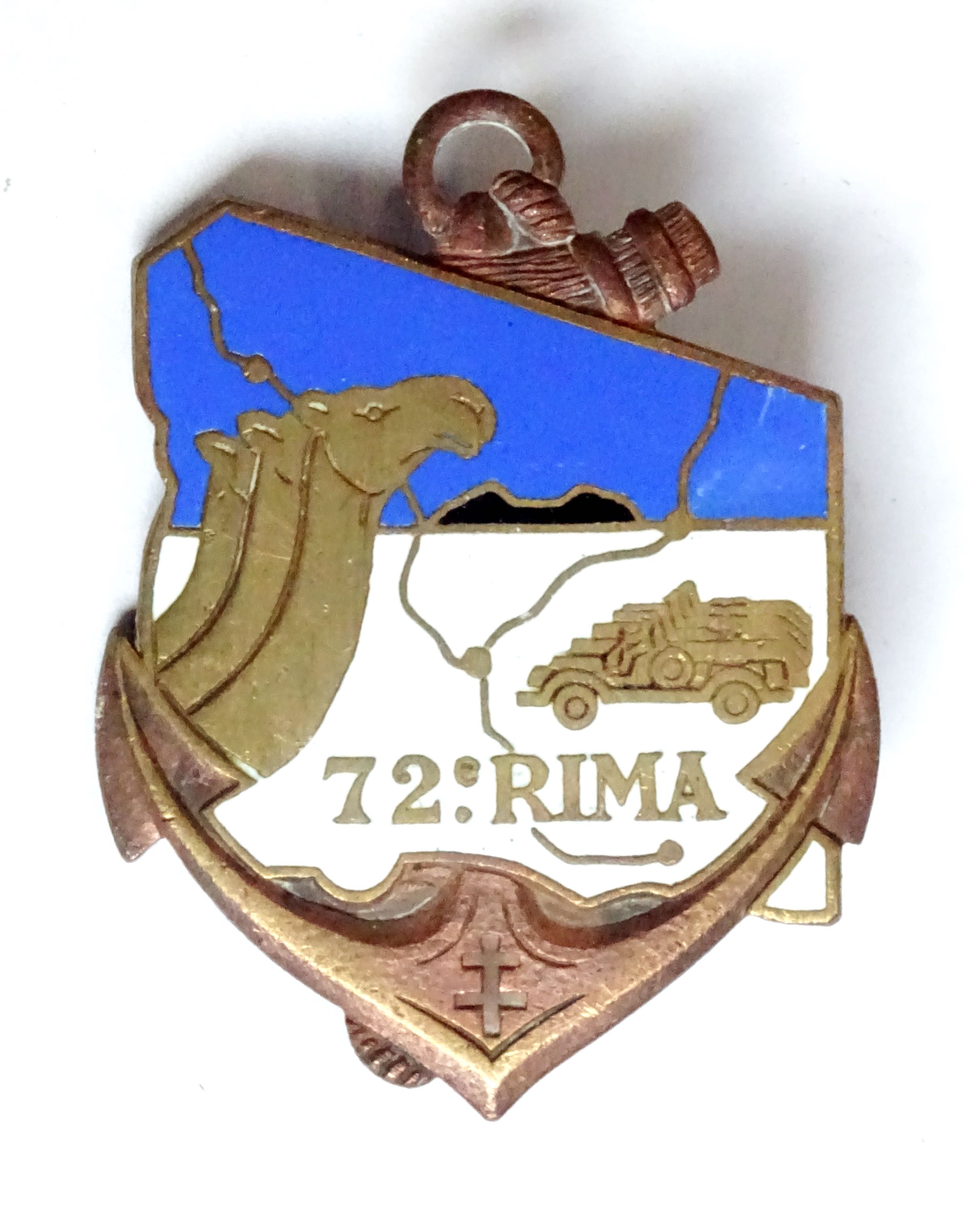 Insigne 72&deg; R&eacute;giment d&rsquo;Infanterie de Marine  Drago G.1750