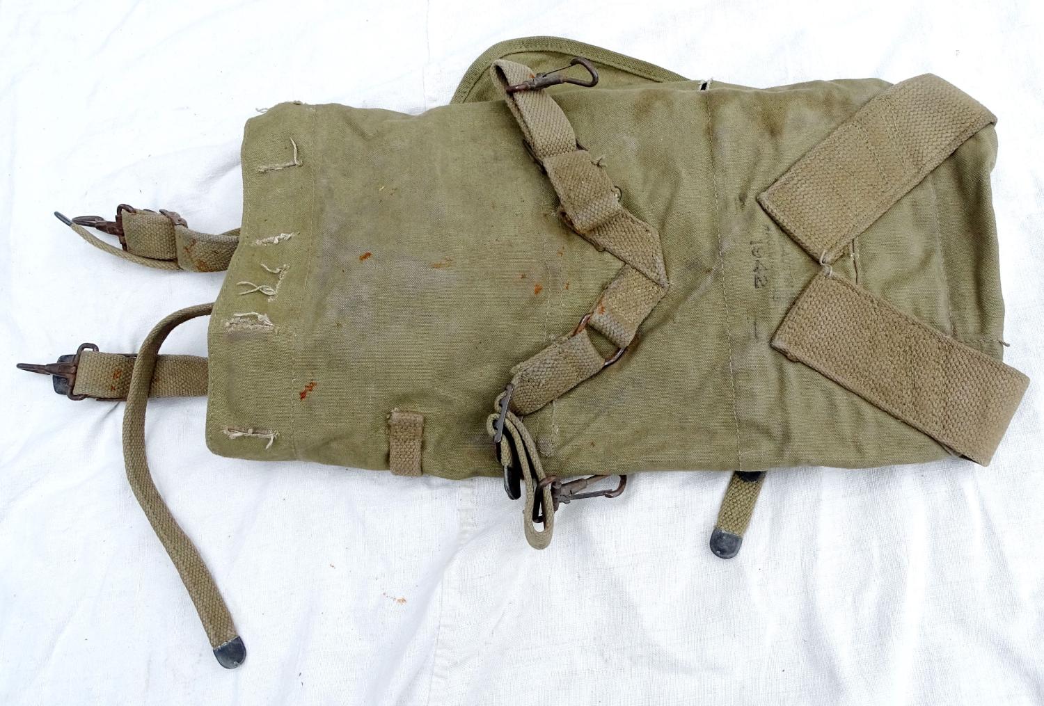 Haversack  M-1928 &amp; pack carrier  1942