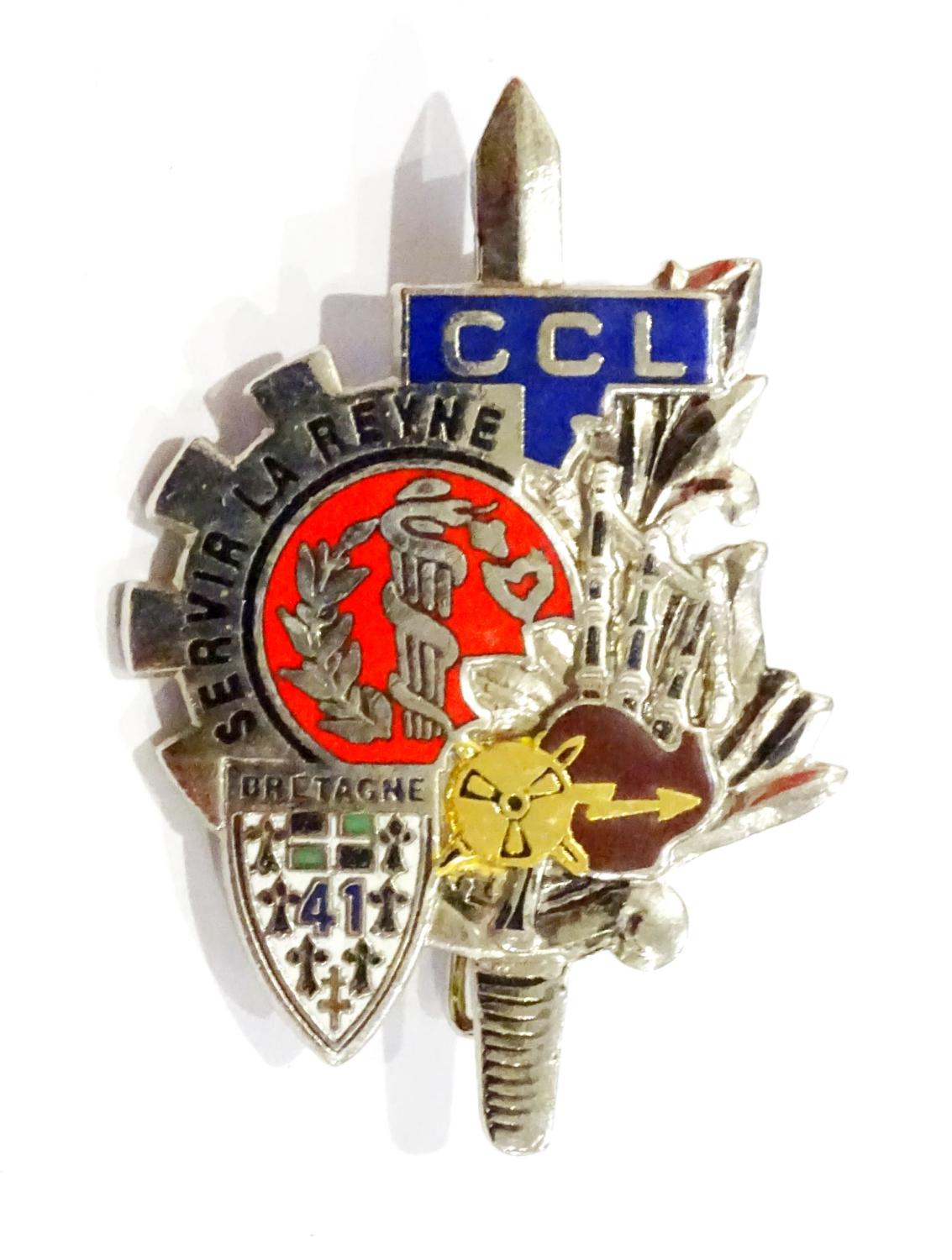 Insigne 41&deg; R&eacute;giment d&rsquo;Infanterie,  CCL Segalen 1995