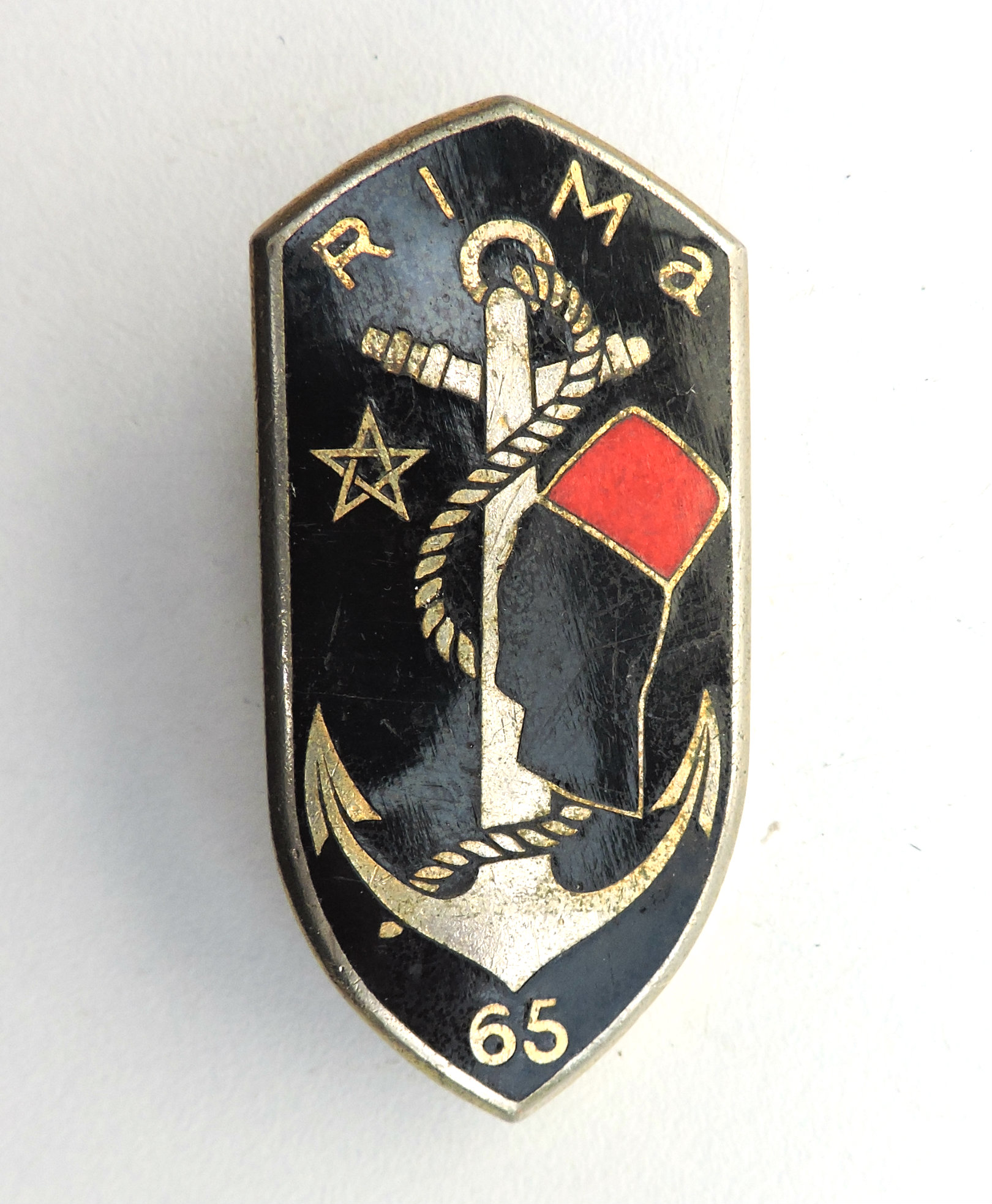 Insigne 65&deg; R&eacute;giment d&rsquo;Infanterie de Marine