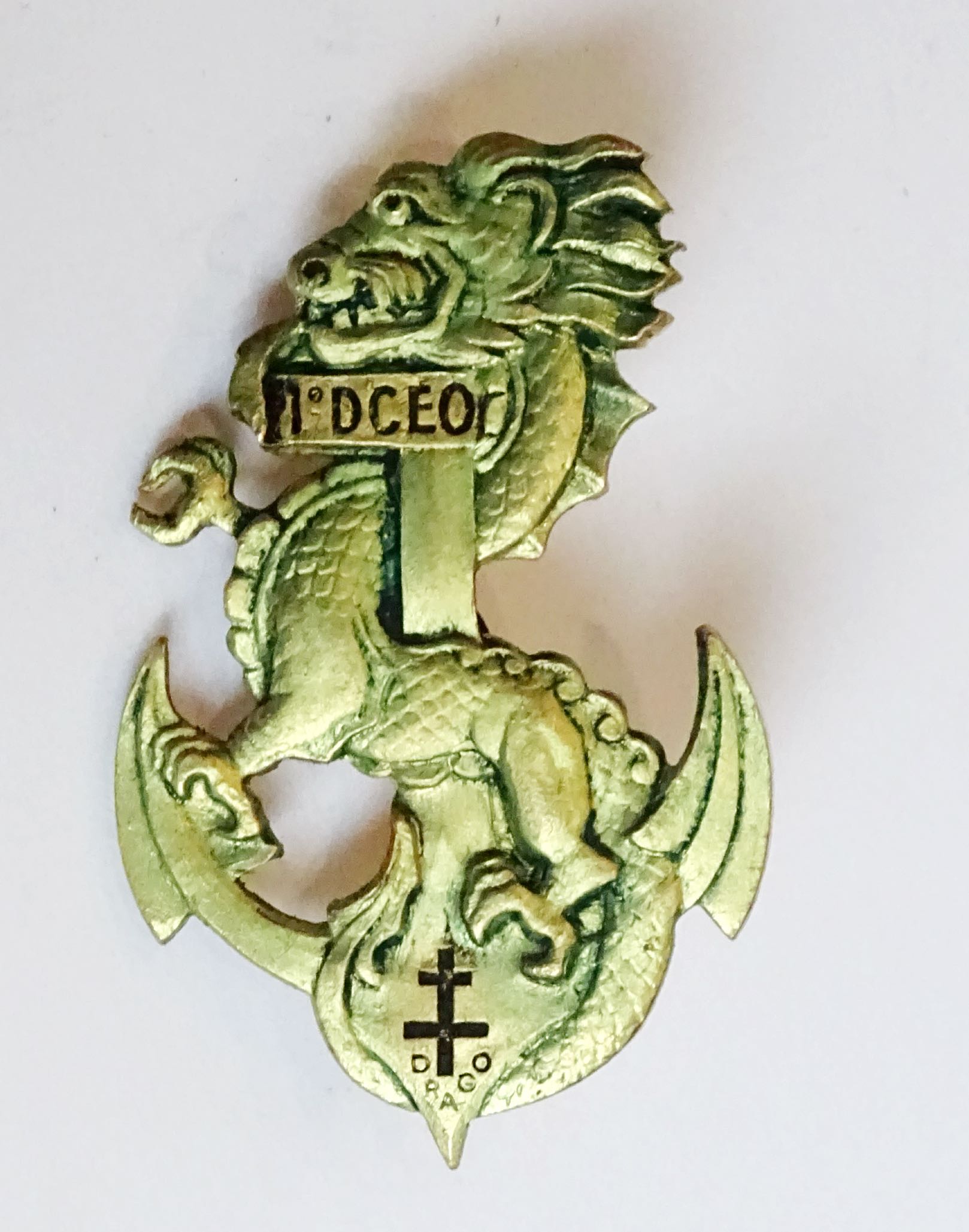 Insigne 1° Division Coloniale d’Extrême-Orient Drago Beranger