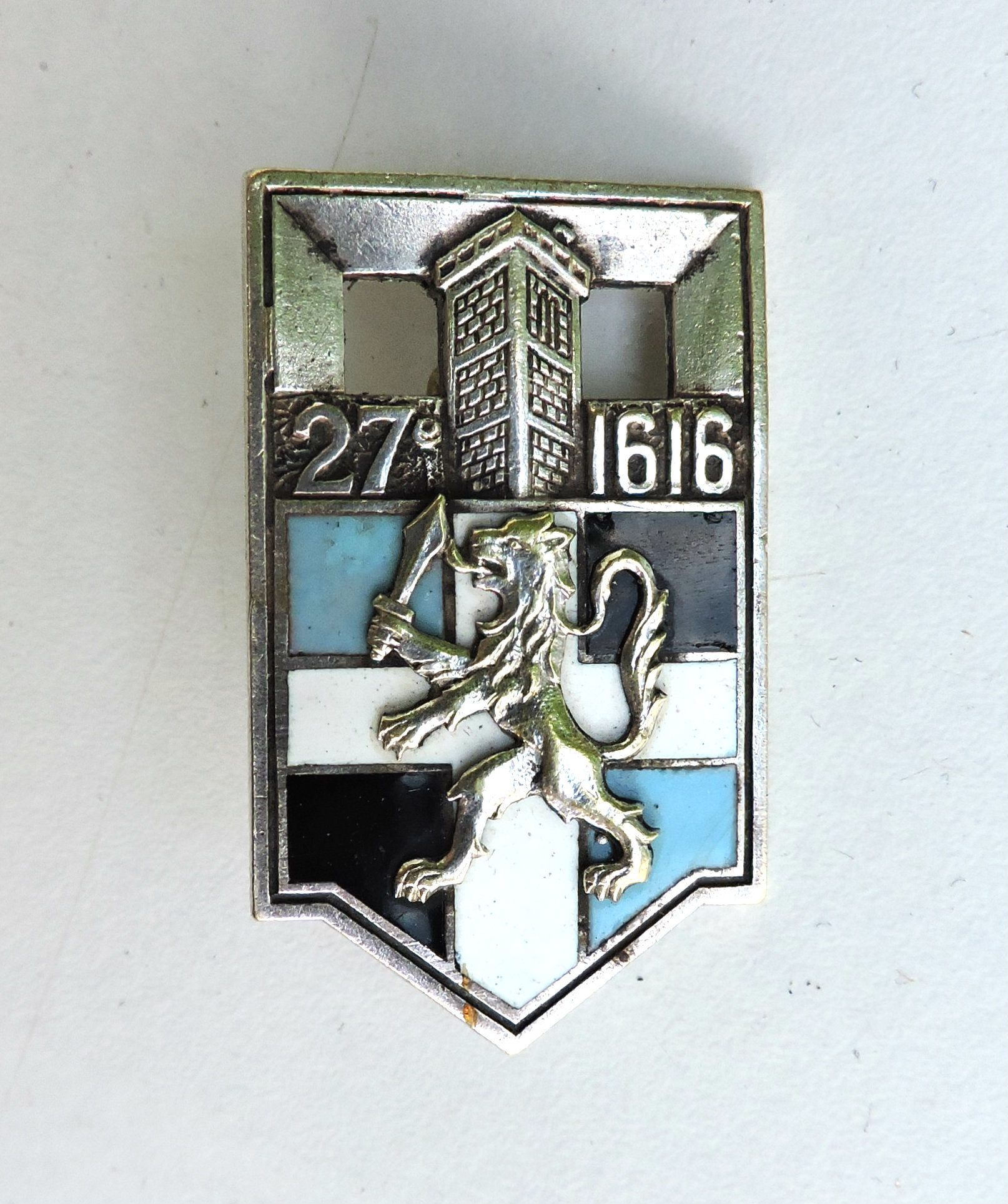 Insigne 27&deg; R&eacute;giment d&#039;Infanterie   Drago Beranger