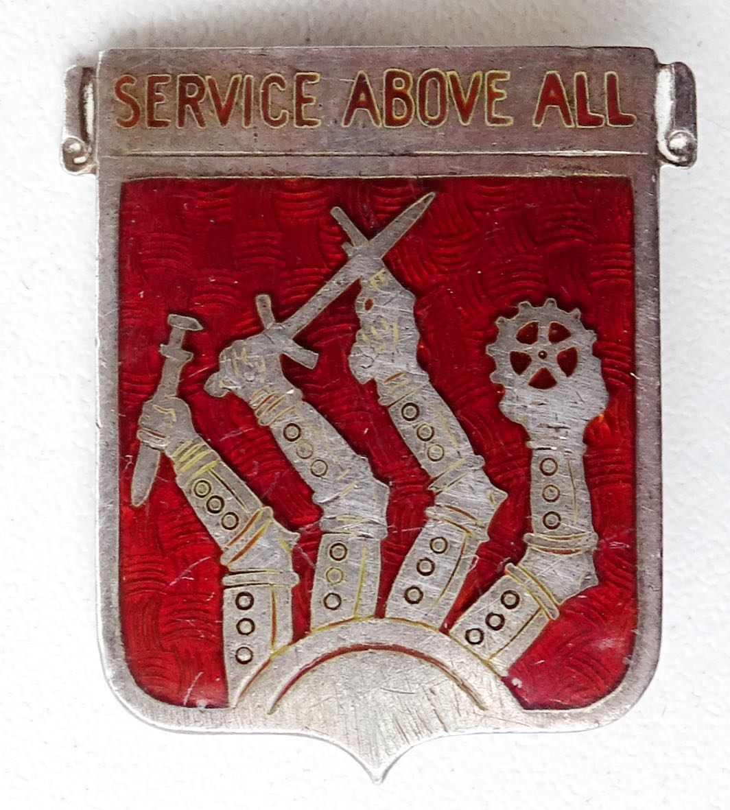 Insigne 301st Ordnance Battalion Sterling  Distinctive unit insignia US army WW2