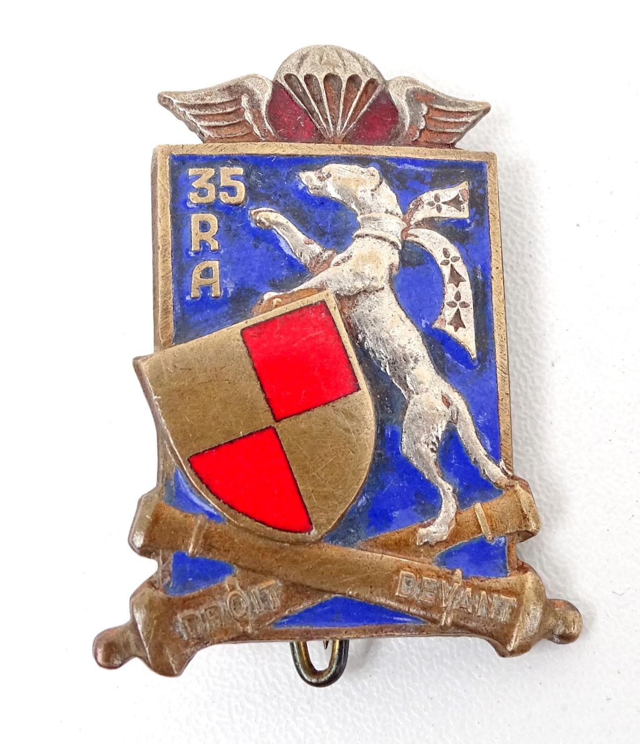 Insigne 35&deg; R&eacute;giment d&#039;Artillerie Parachutiste ANC