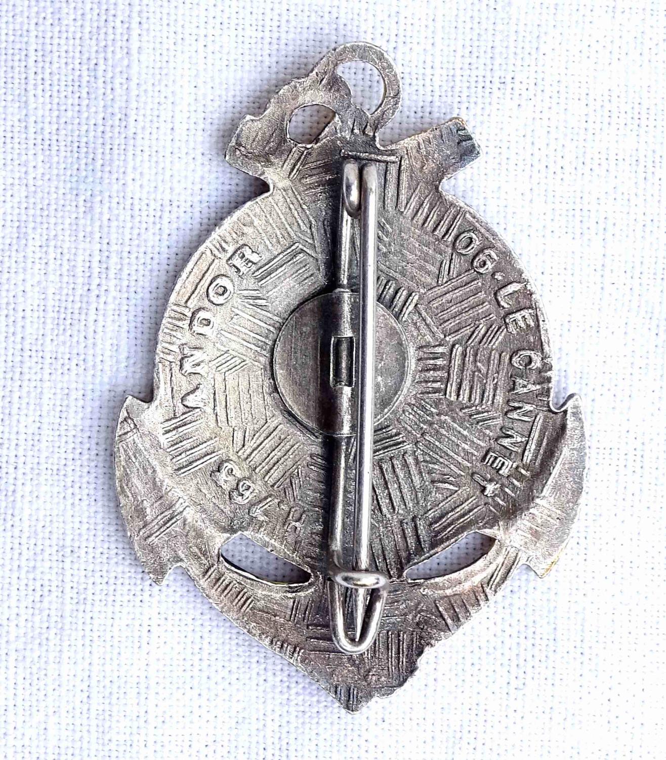 Insigne 4&deg; R&eacute;giment d&rsquo;Infanterie de Marine. Andor
