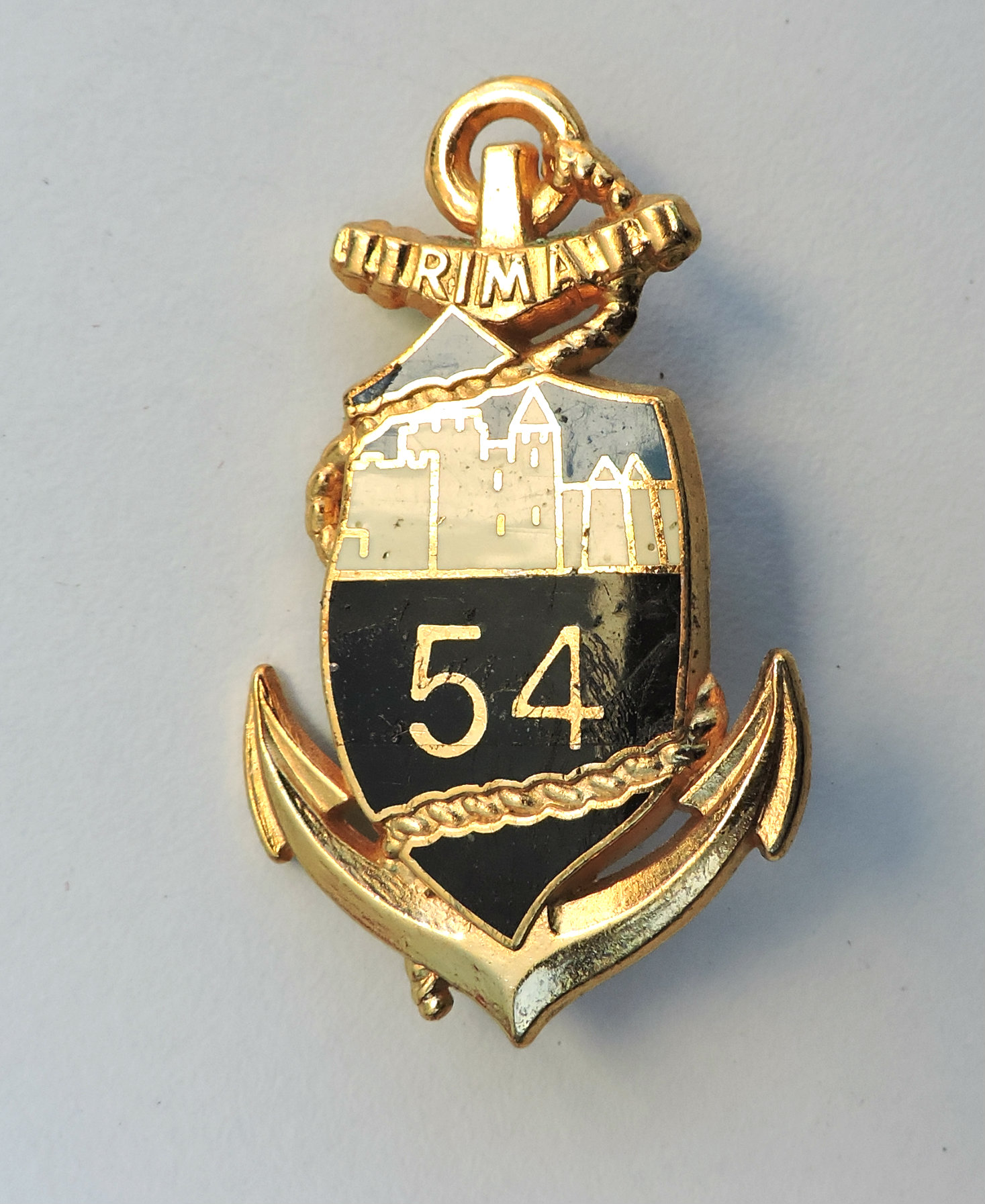 Insigne 54&deg; R&eacute;giment d&rsquo;Infanterie de Marine Drago Noisiel