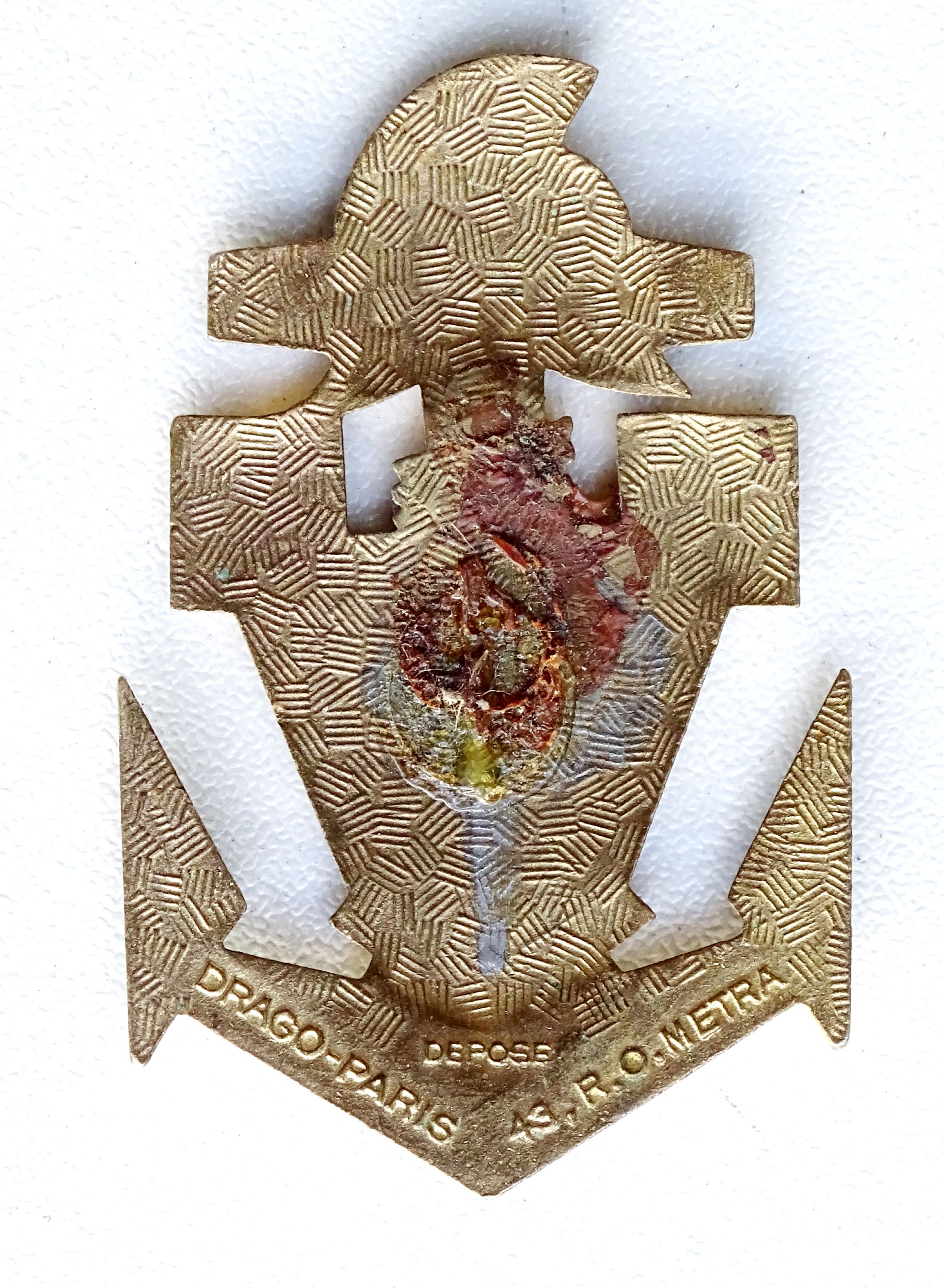 Insigne 72&egrave;me Bataillon du G&eacute;nie  Drago M&eacute;tra sans attache.