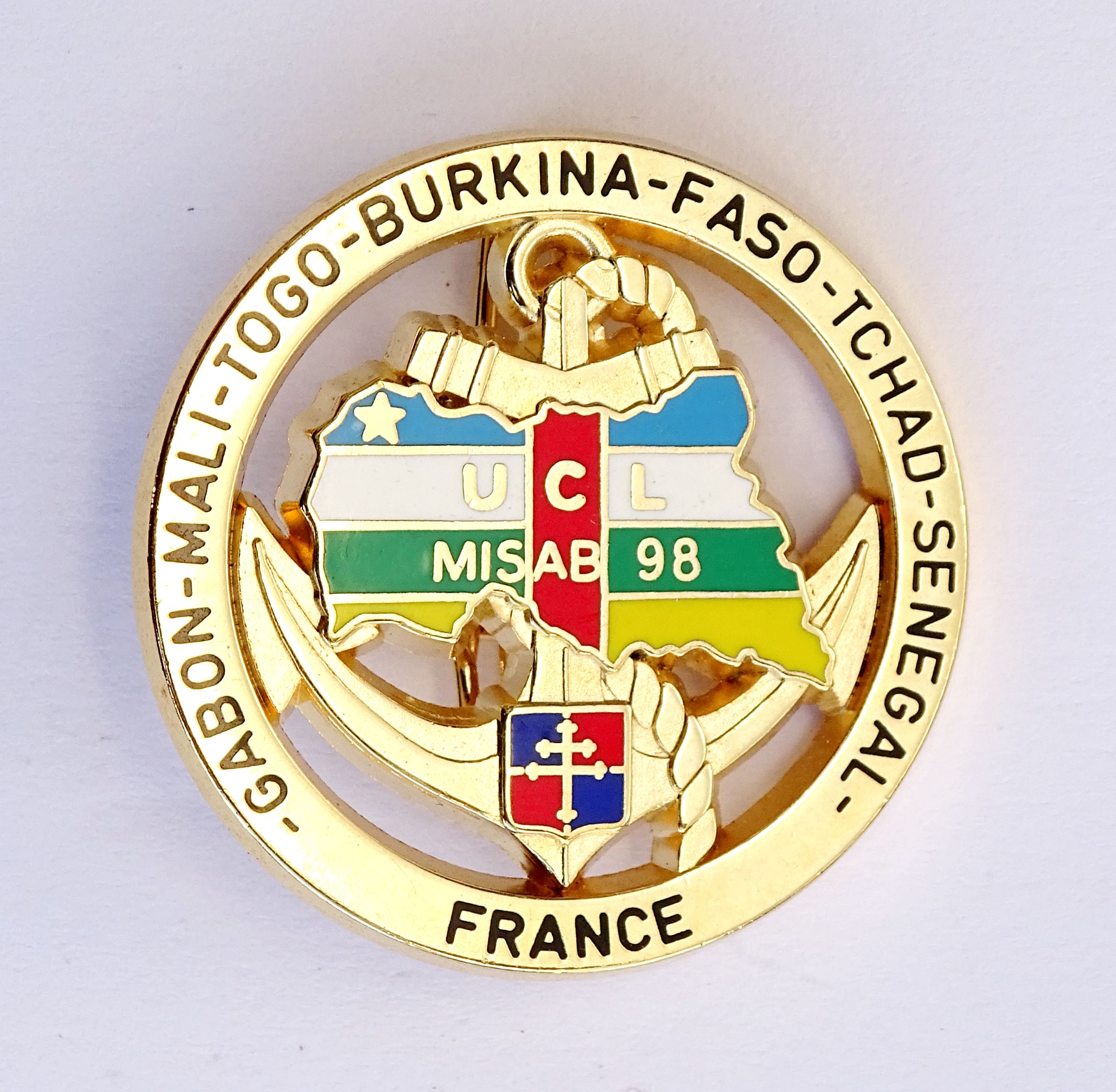 Insigne 9&deg; Division d&#039;Infanterie de Marine  UCL MISAB 98