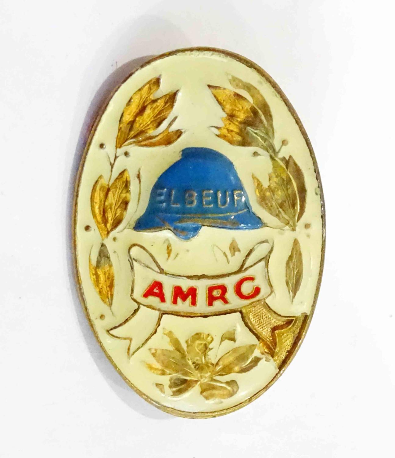 Insigne Association des Mutil&eacute;s, R&eacute;form&eacute;s et Combattant d&#039;Elbeuf AMRC Mourgeon