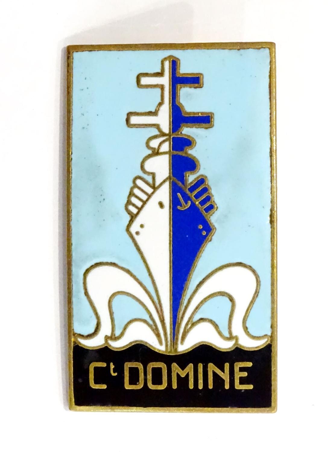 Insigne Aviso dragueur Commandant Domine Augis