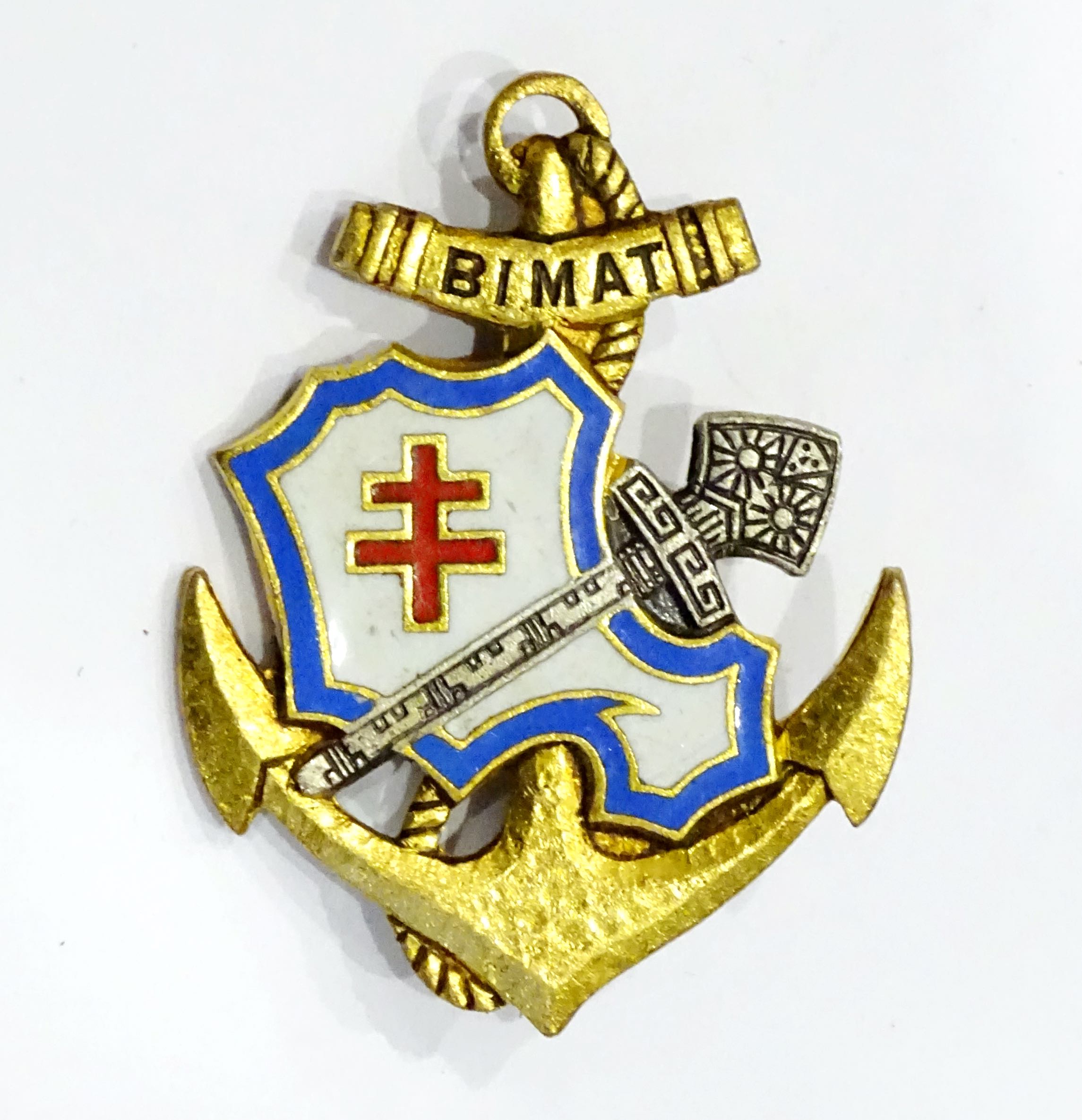 Insigne Bataillon d&#039;Infanterie de Marine de Tahiti  Drago G.1964