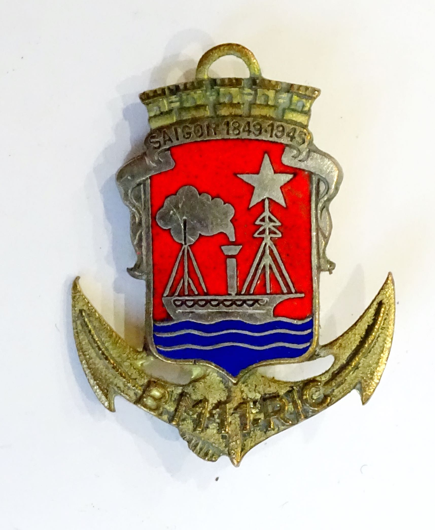 Insigne Bataillon de Marche du 11&egrave;me RIC Saigon  Drago Romainville