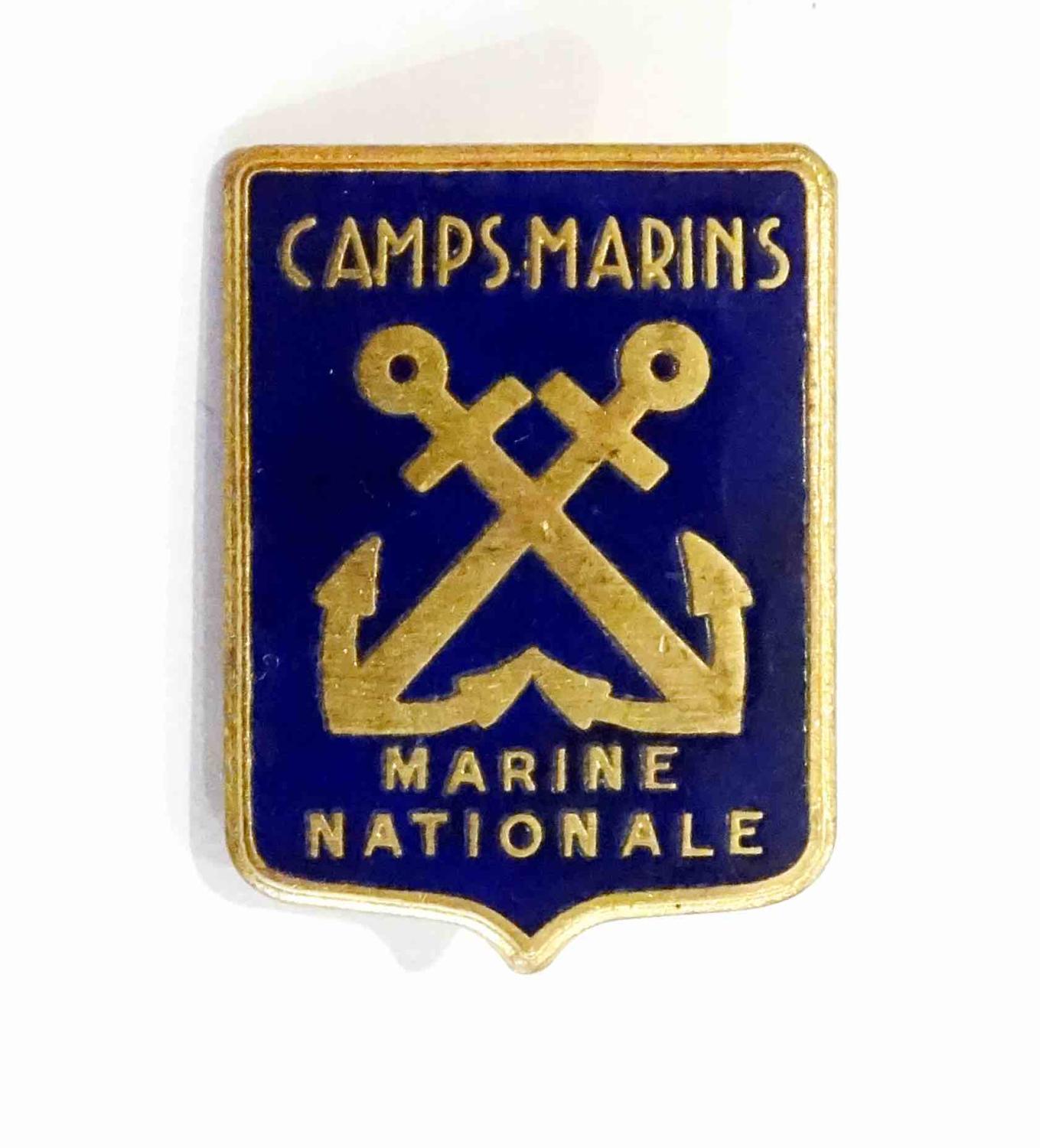 Insigne Camps Marins. Marine Nationale.