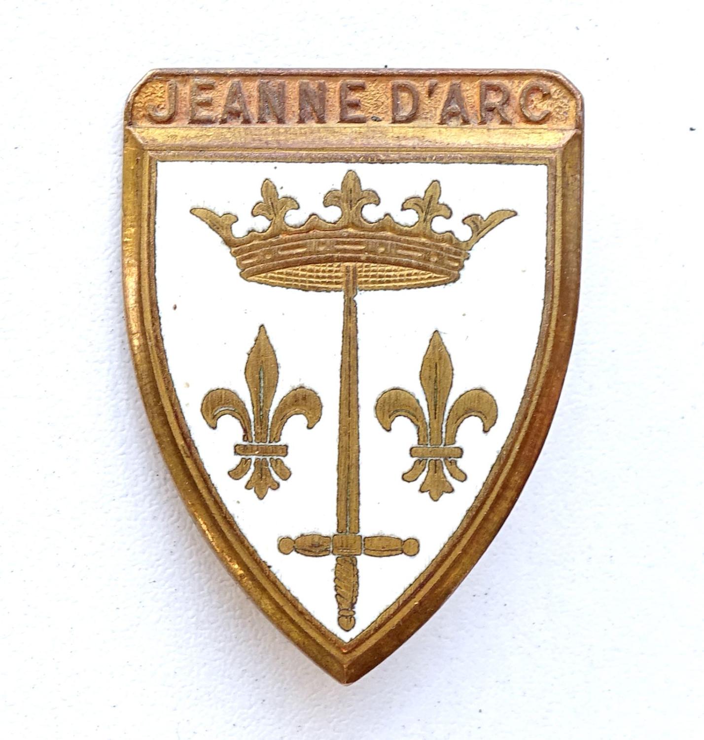 Insigne Croiseur Jeanne d&#039;Arc  Courtois Av. R&eacute;publique