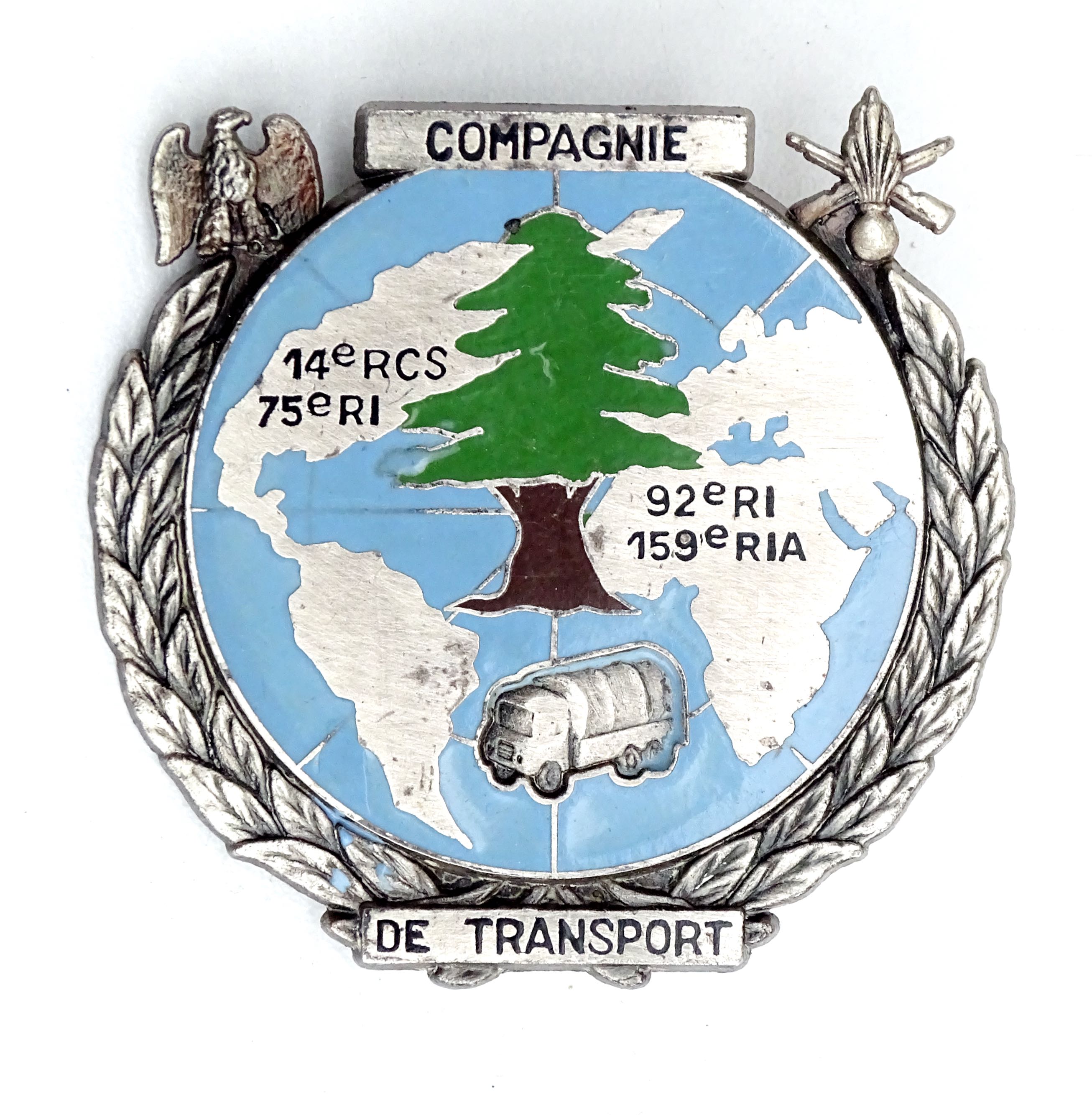 Insigne Liban 12&deg; Mandat FINUL  Compagnie de Transport