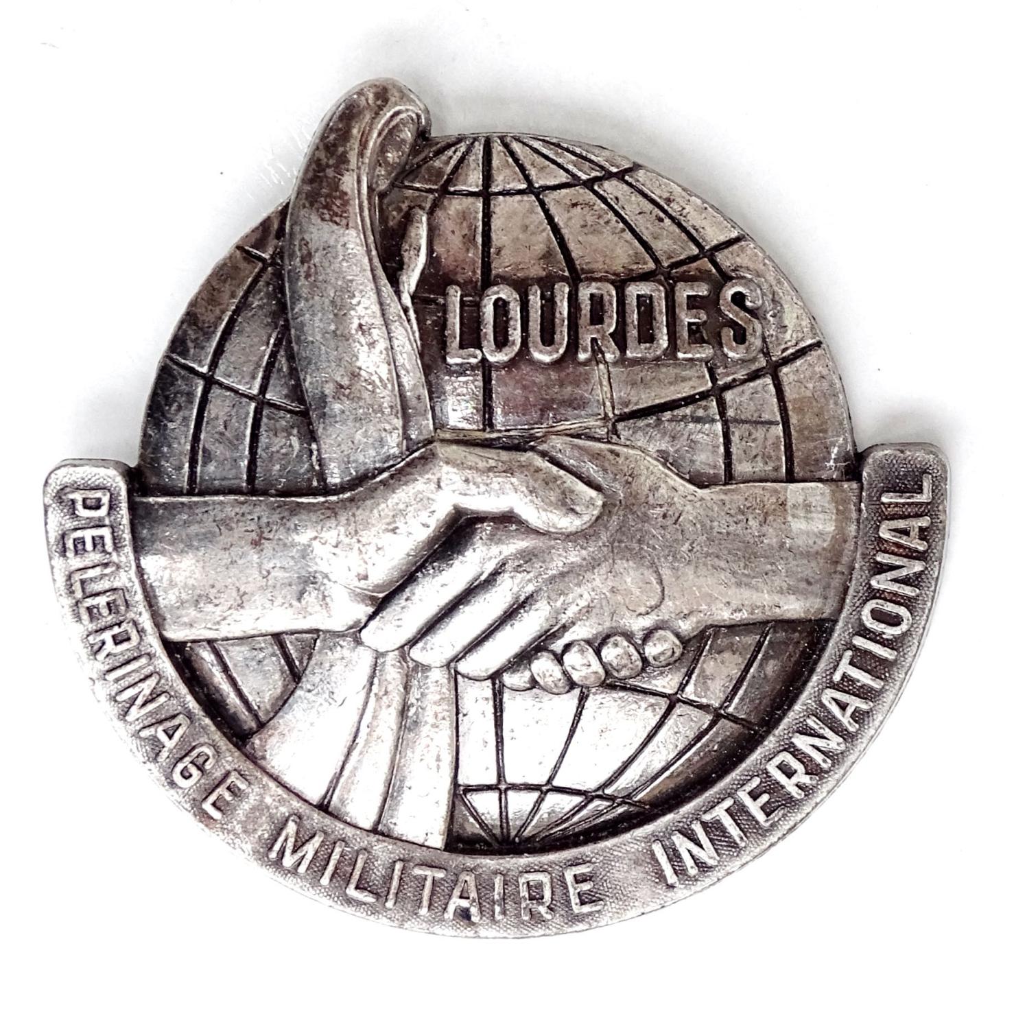 Insigne P&egrave;lerinage Militaire International Lourdes