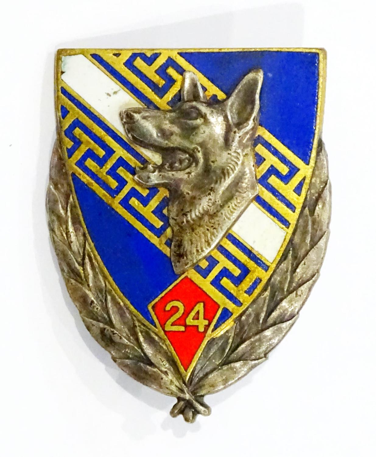 Insigne du 24&egrave;me Groupe Veterinaire  Drago G.1218