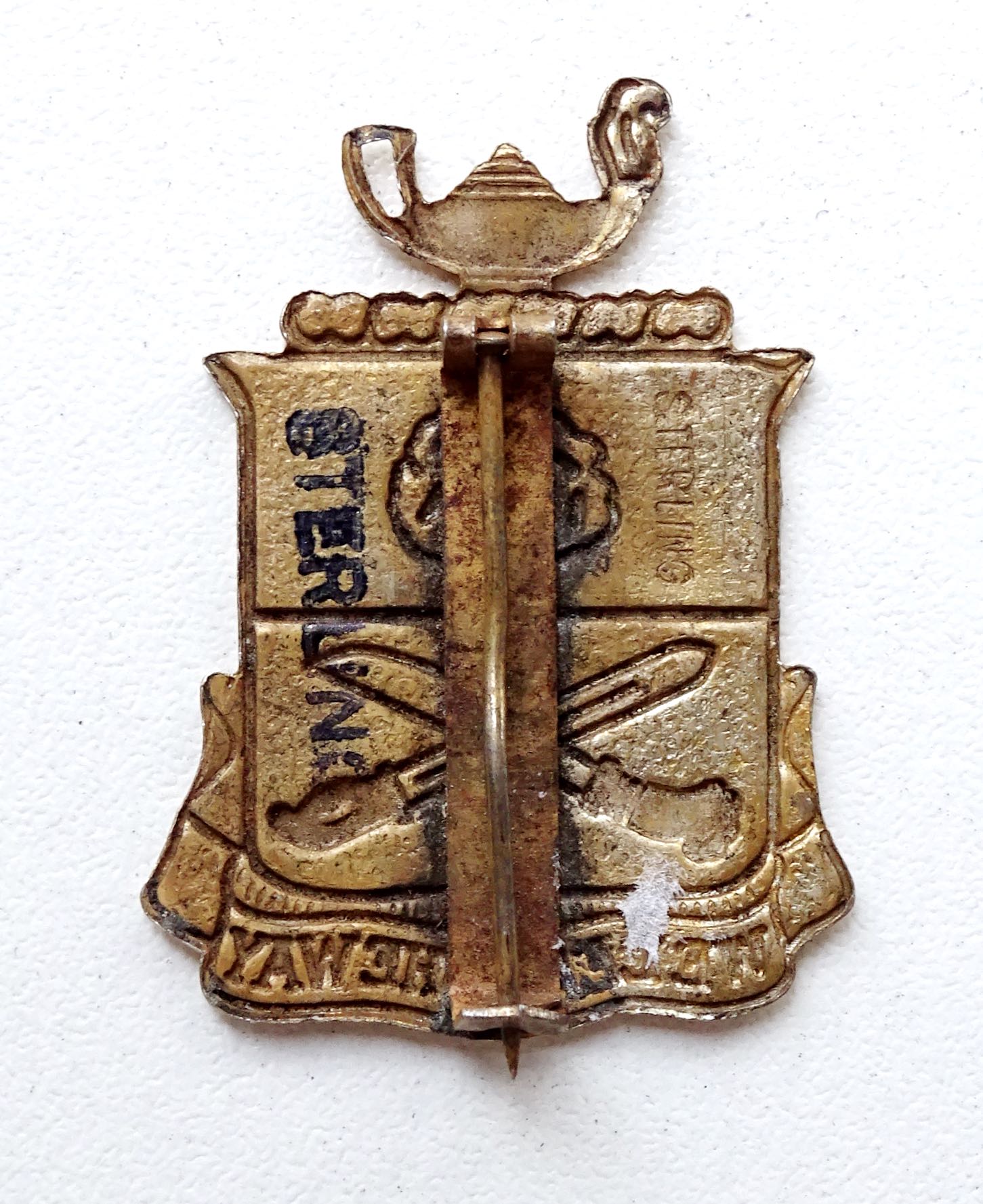 Insigne en argent 29th infantry regiment Distinctive unit insignia Sterling WW2