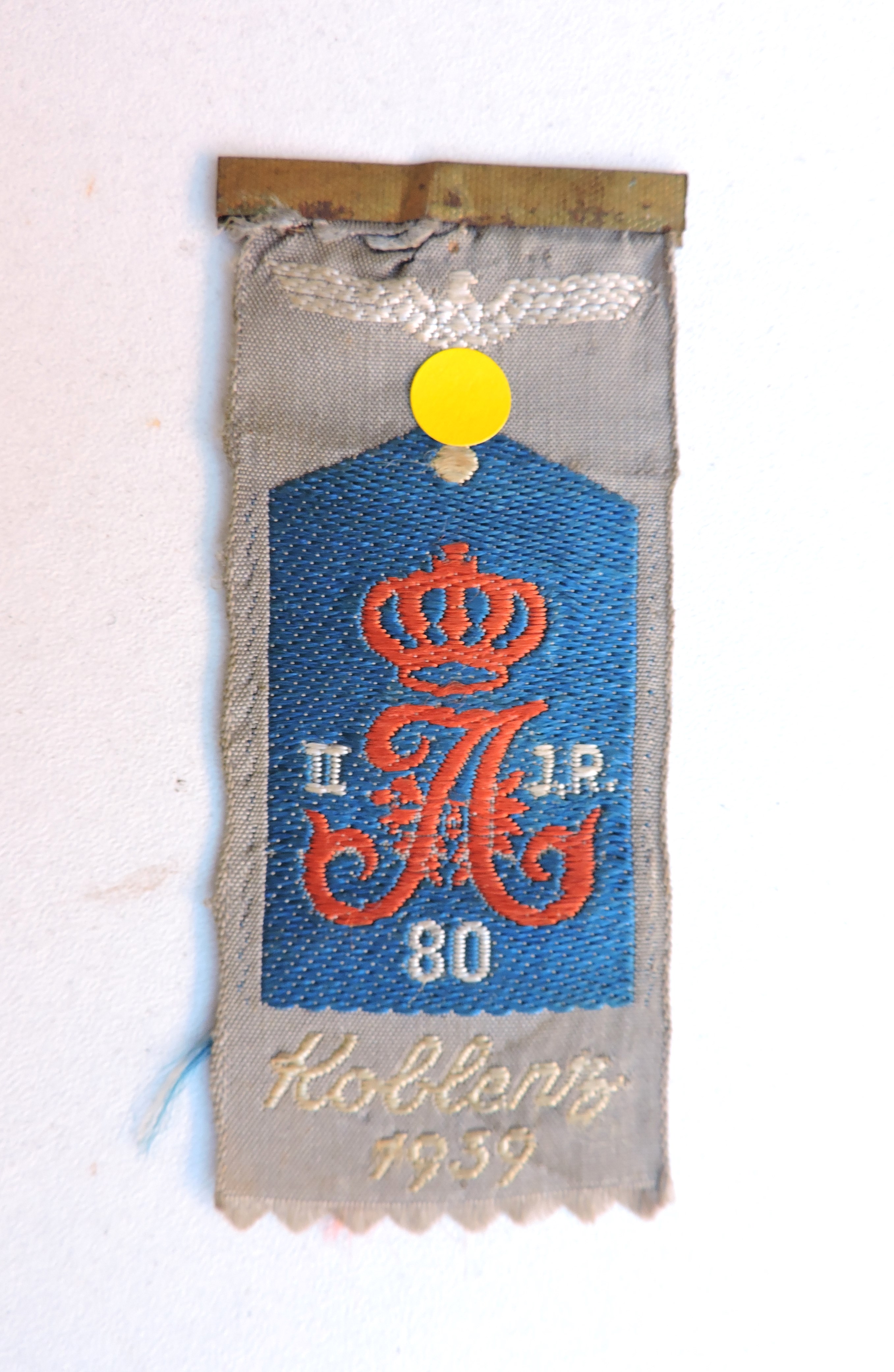 Insigne tiss&eacute; Infanterie-Regiment 80 Koblenz 1939