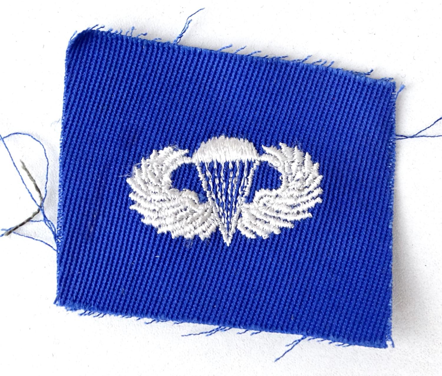 Insigne tissu USAF Jump Wings 1963-1969