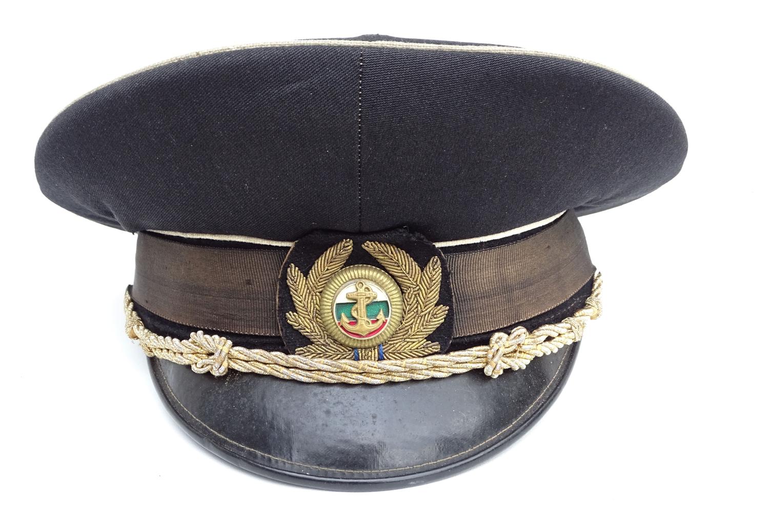 Bulgarian naval officer cap