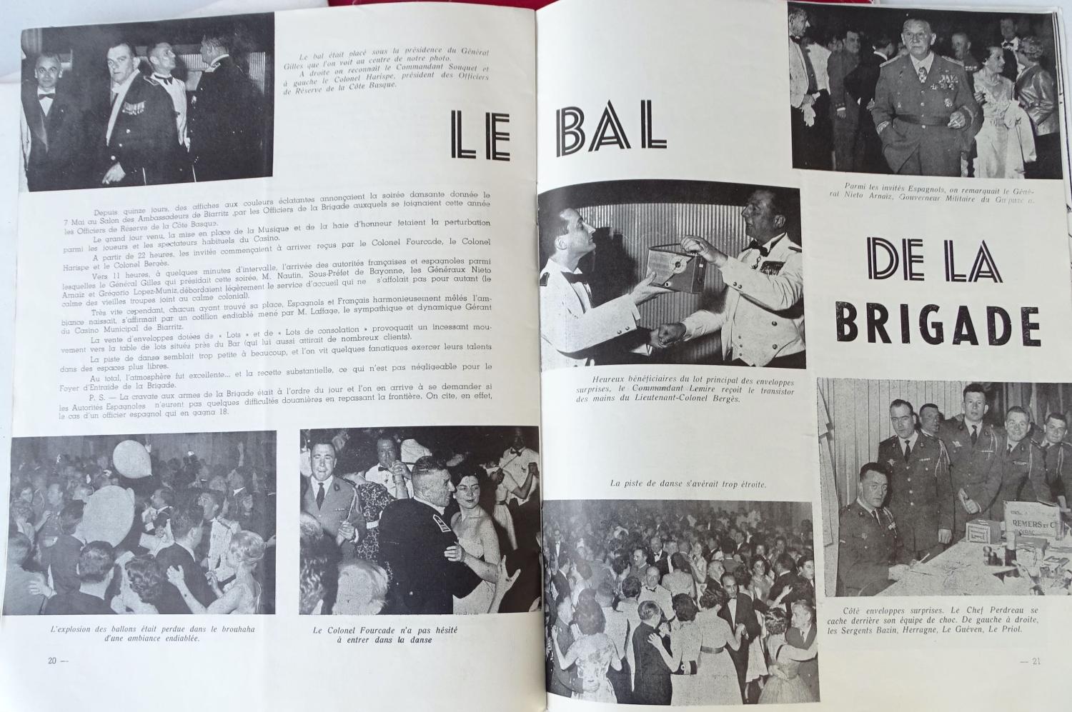 Lot de 11 magazines Beret rouge  Bulletin de liaison de la BPOM  1959-1961