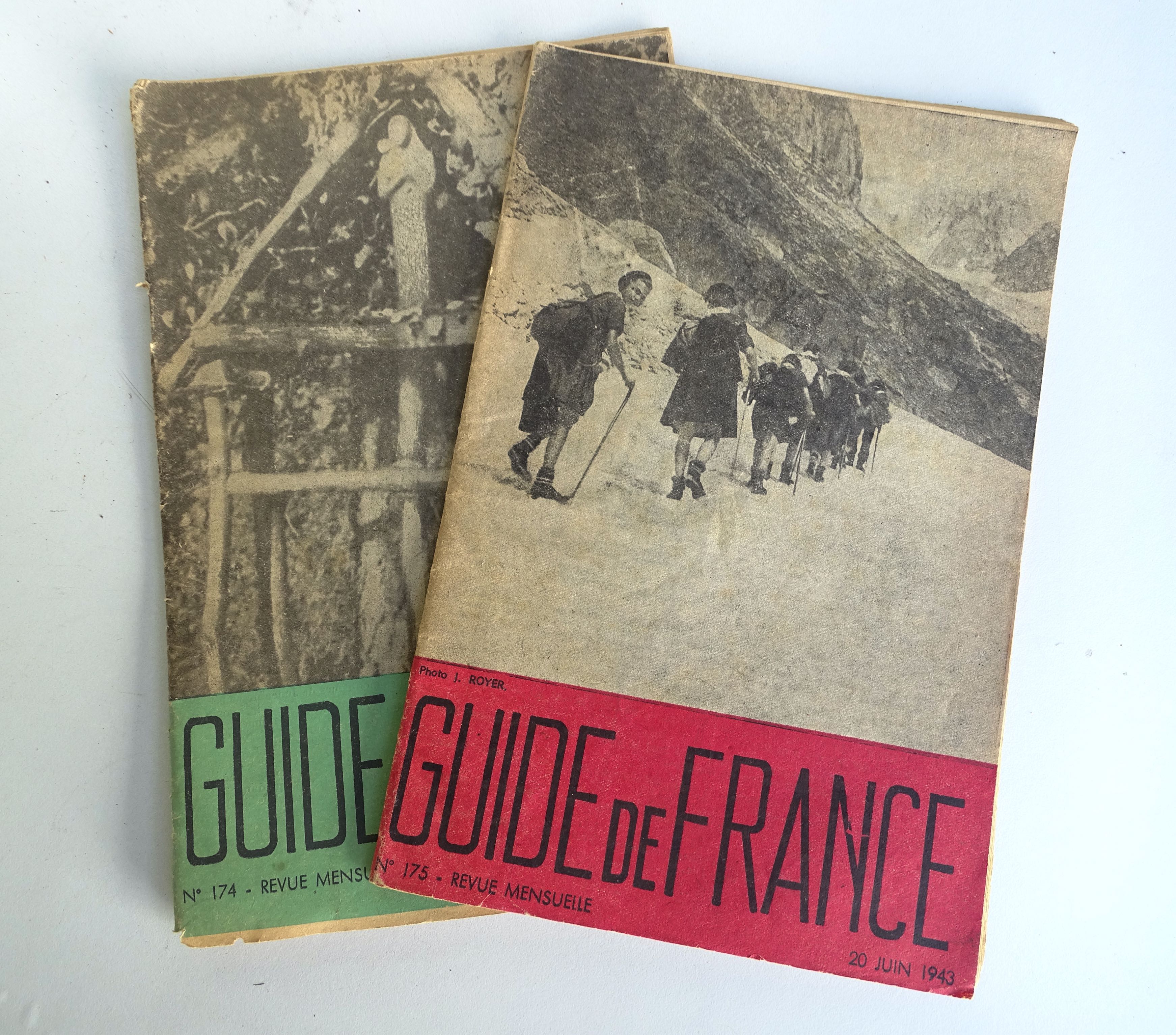 Lot de 2 magazines Guide de France 1943