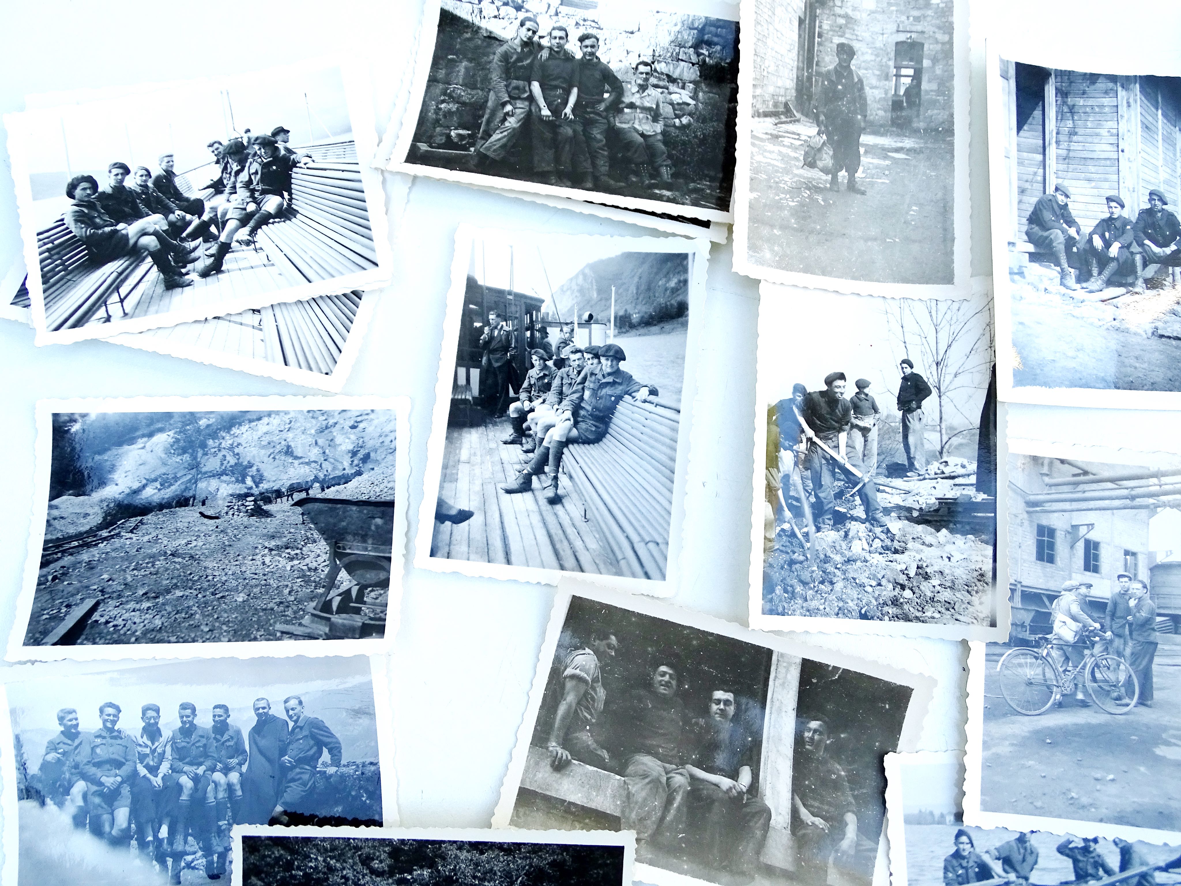 Lot de 38 photos CJF 7 Le Fier Groupe Regain Et&eacute; 1943