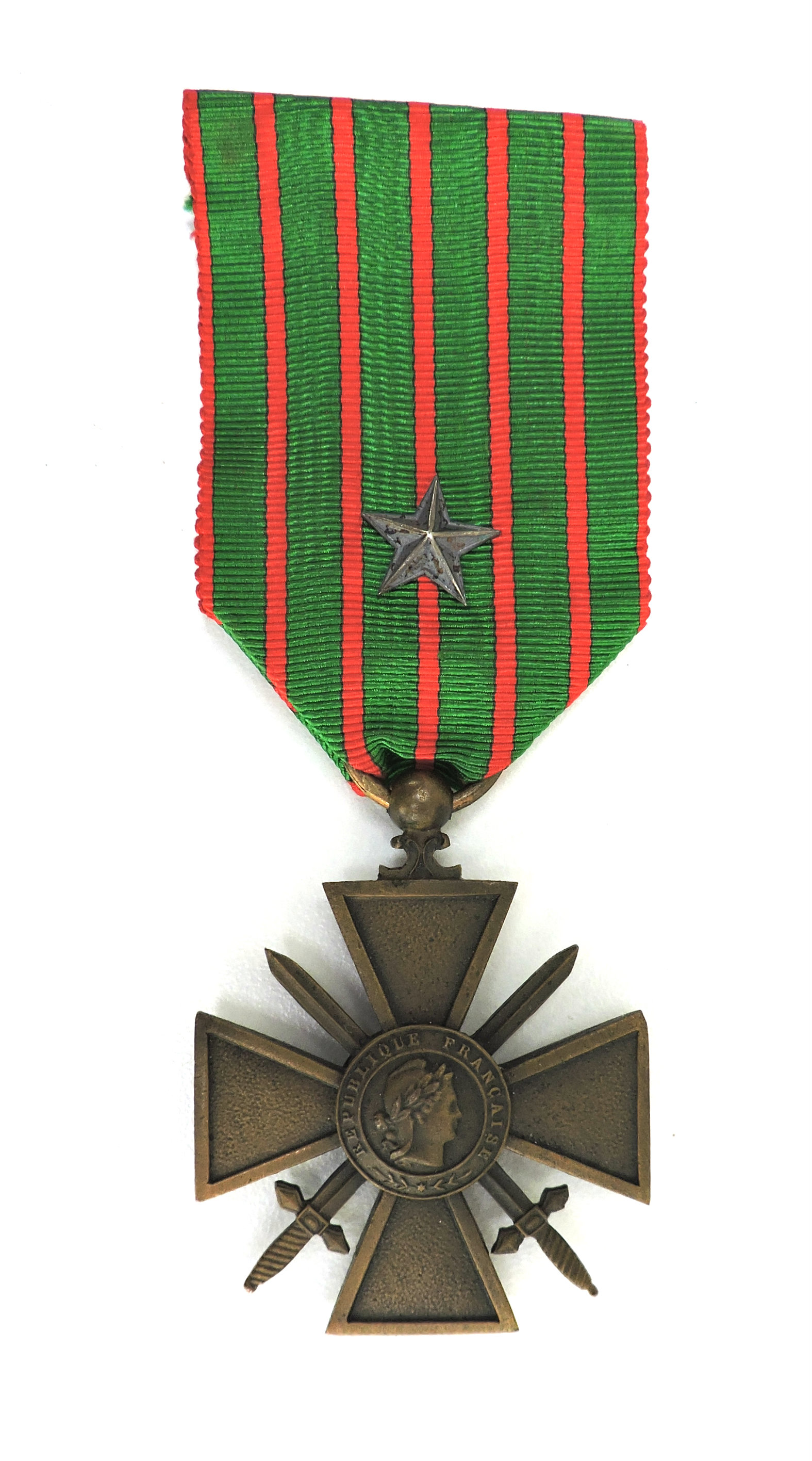 M&eacute;daille Croix de guerre 1914-1915 une citation argent