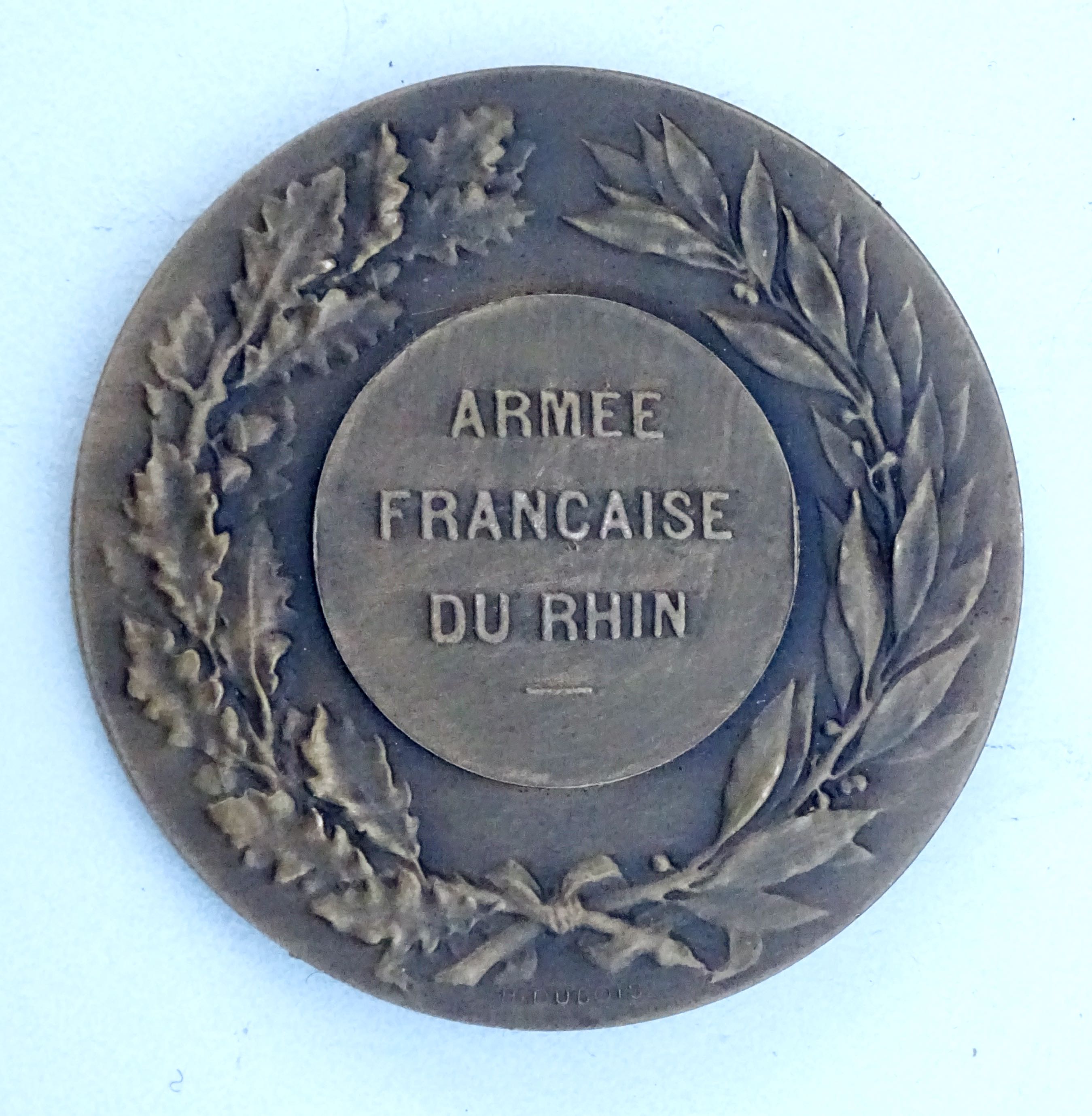 M&eacute;daille Concours de Tir  Bronze Arm&eacute;e Fran&ccedil;aise du Rhin Occupation Rh&eacute;nane