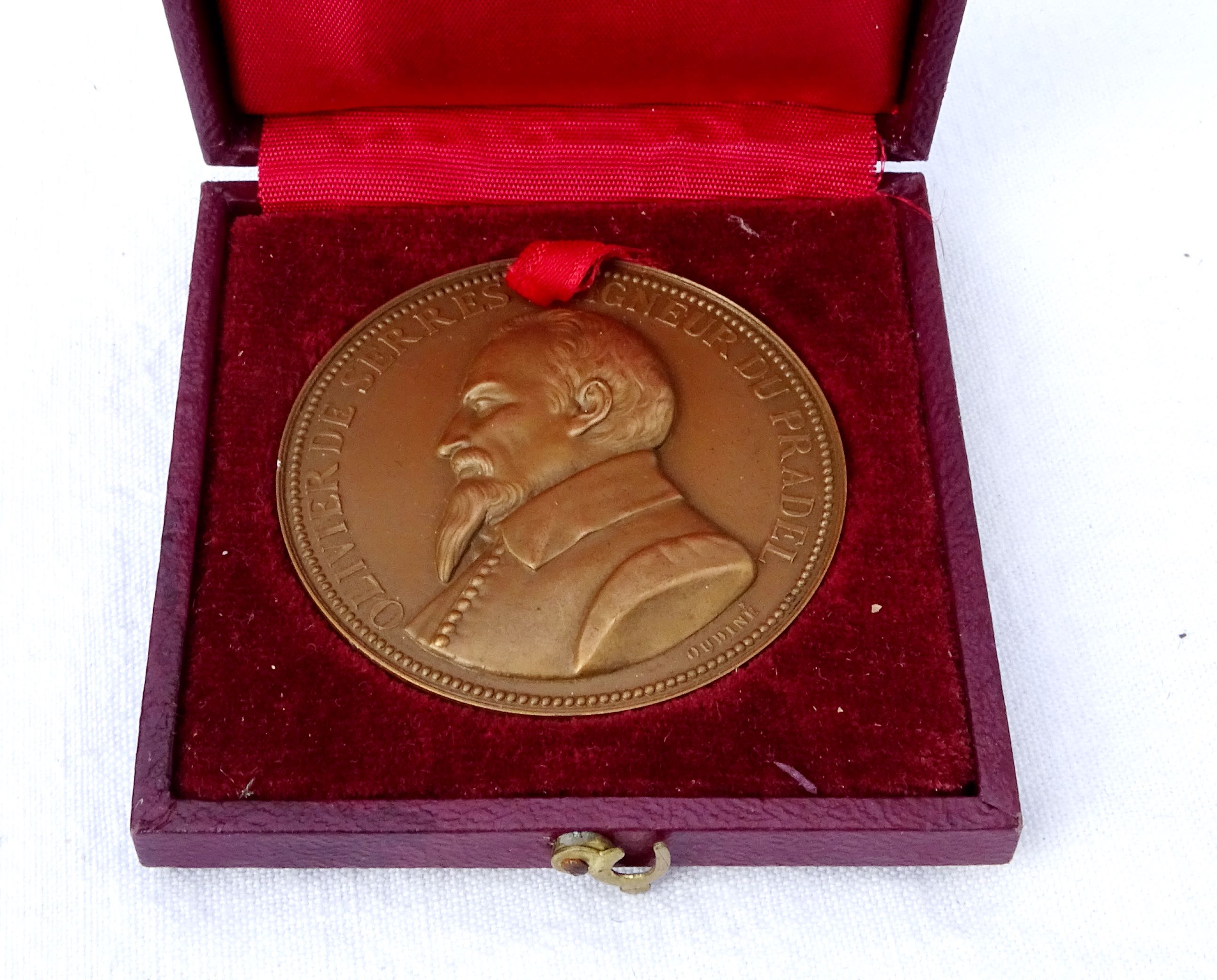 Médaille Olivier de Serres, Graveur Oudiné. Union agricoles